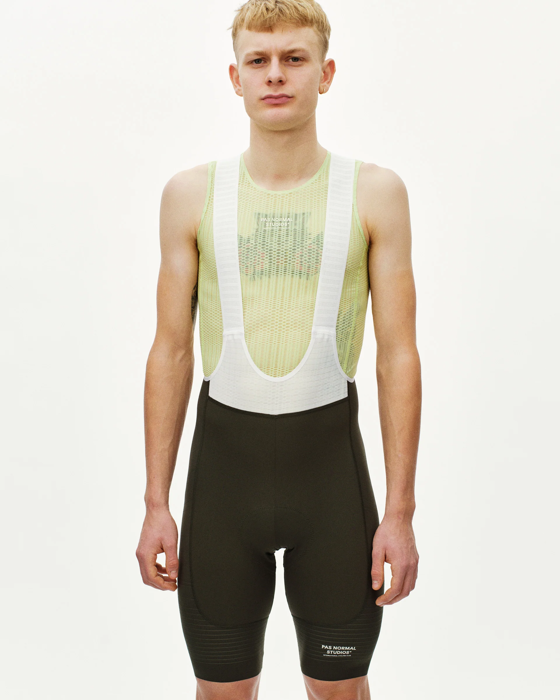 PNS Mechanism Pro Men's Bib Shorts Dark Olive - Image 2