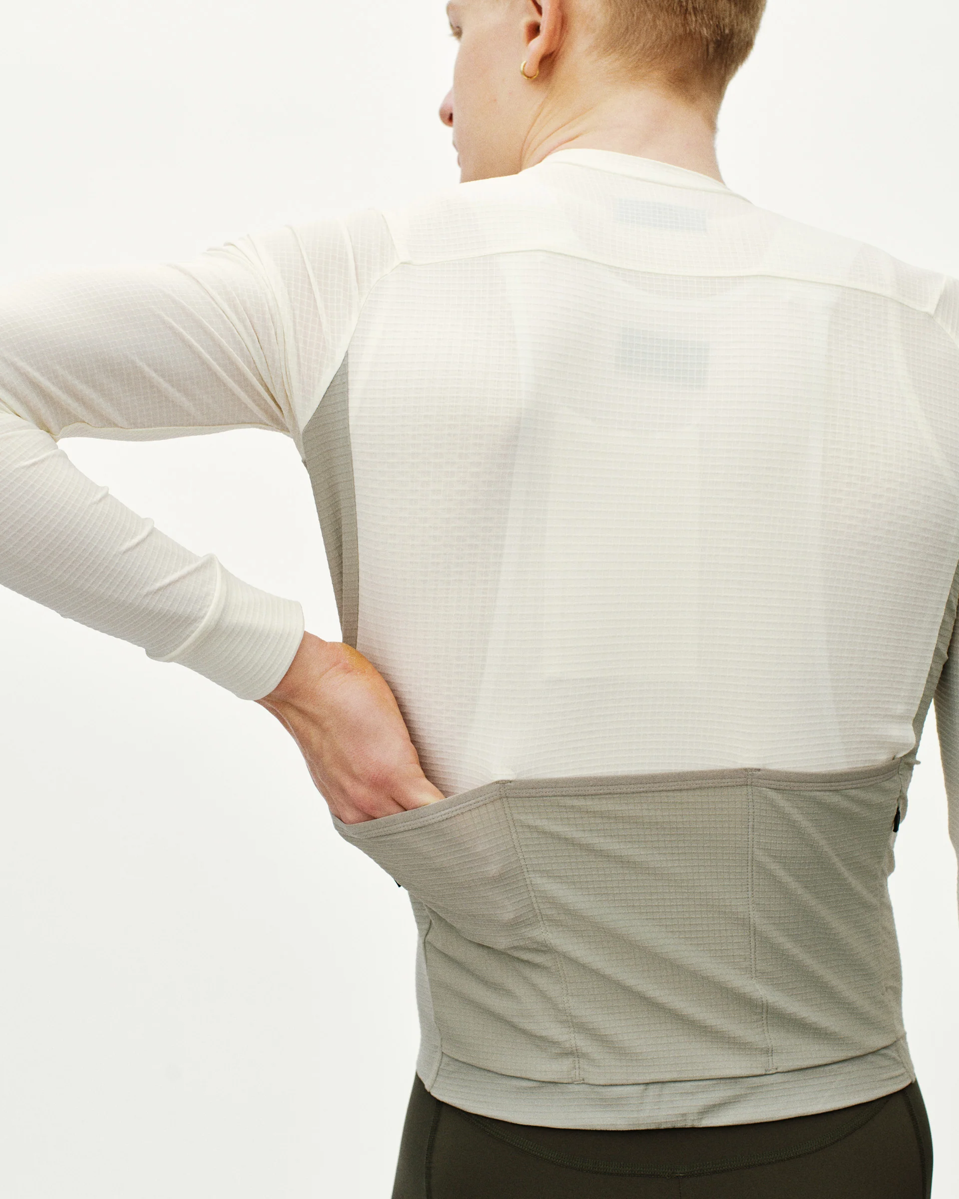 PNS Mechanism Pro Men's Long Sleeve Jersey Off White/Light Grey - Image 7