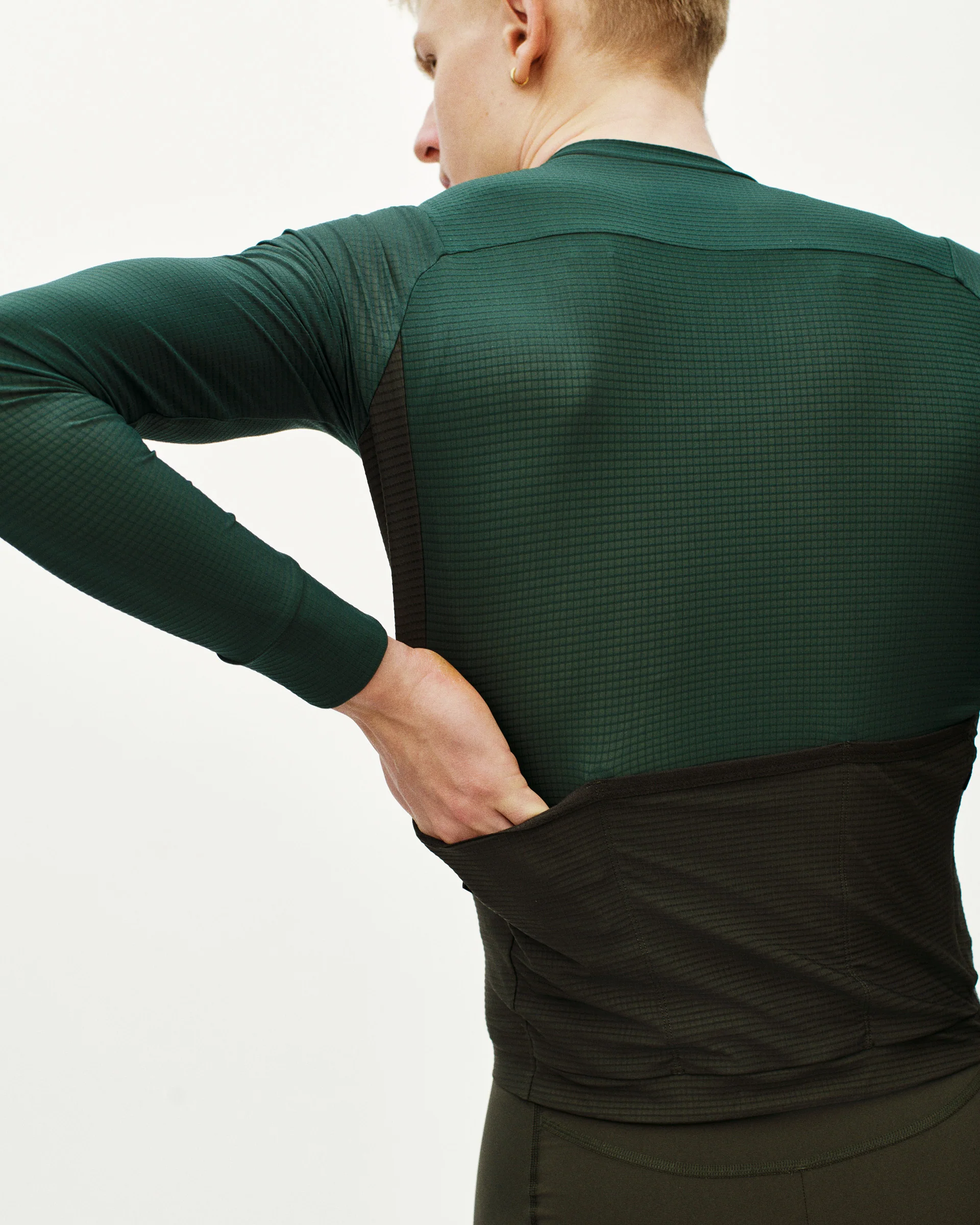 PNS Mechanism Pro Men's Long Sleeve Jersey Petroleum/Dark Olive - Image 8