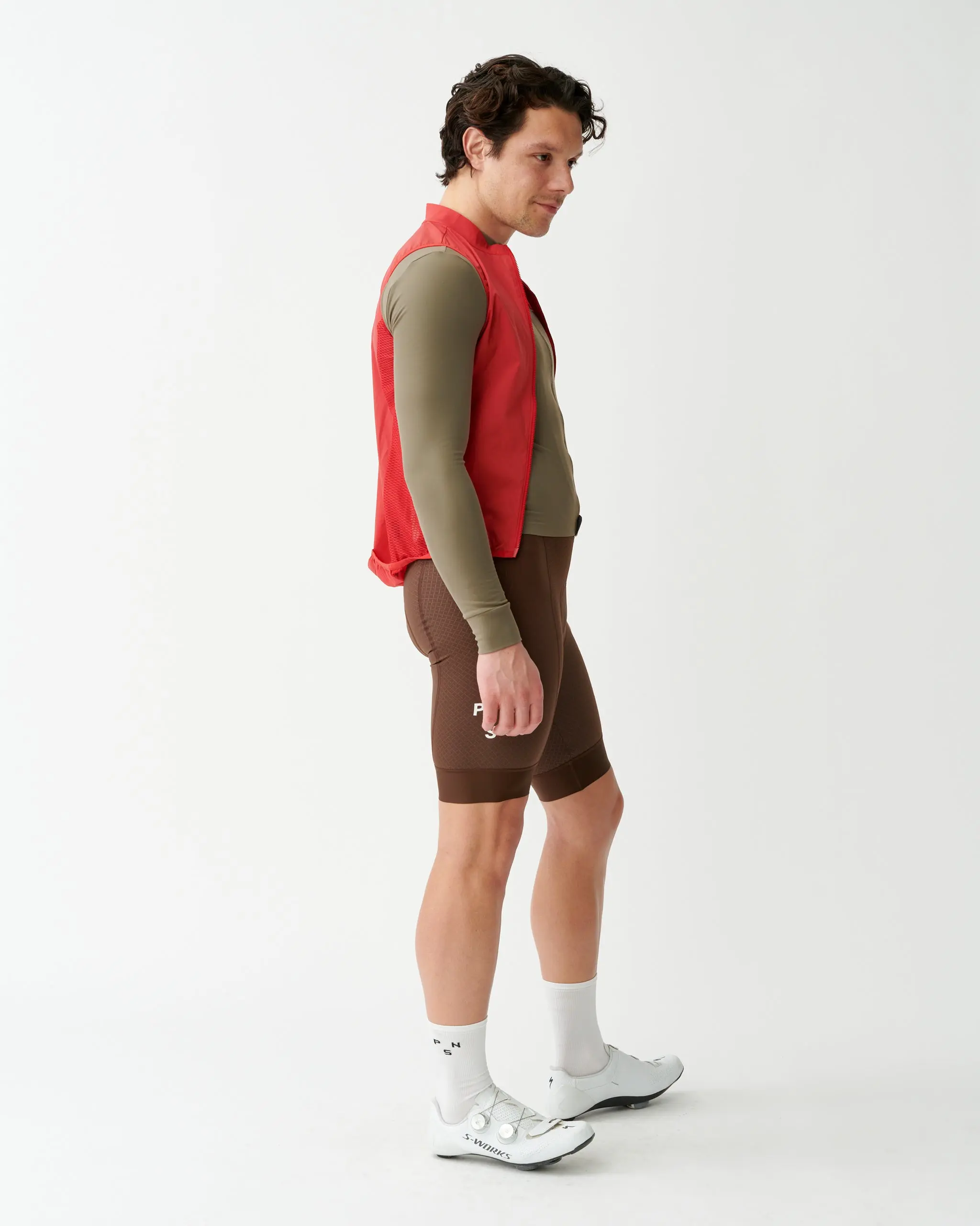 PNS Mechanism Men's Stow Away Gilet Deep Red - Image 6
