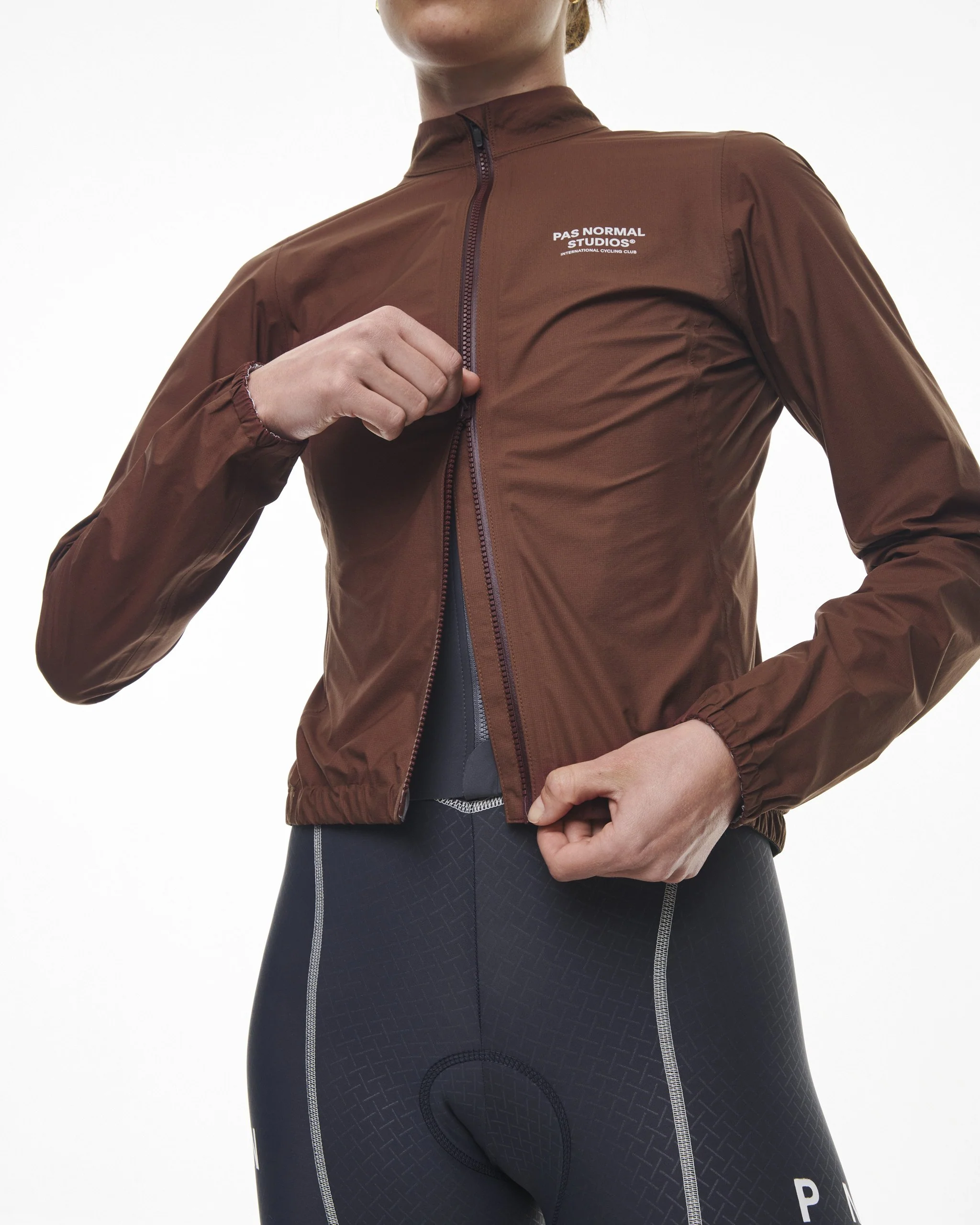 PNS Mechanism Women's Pertex Rain Jacket Dark Brown - Image 2