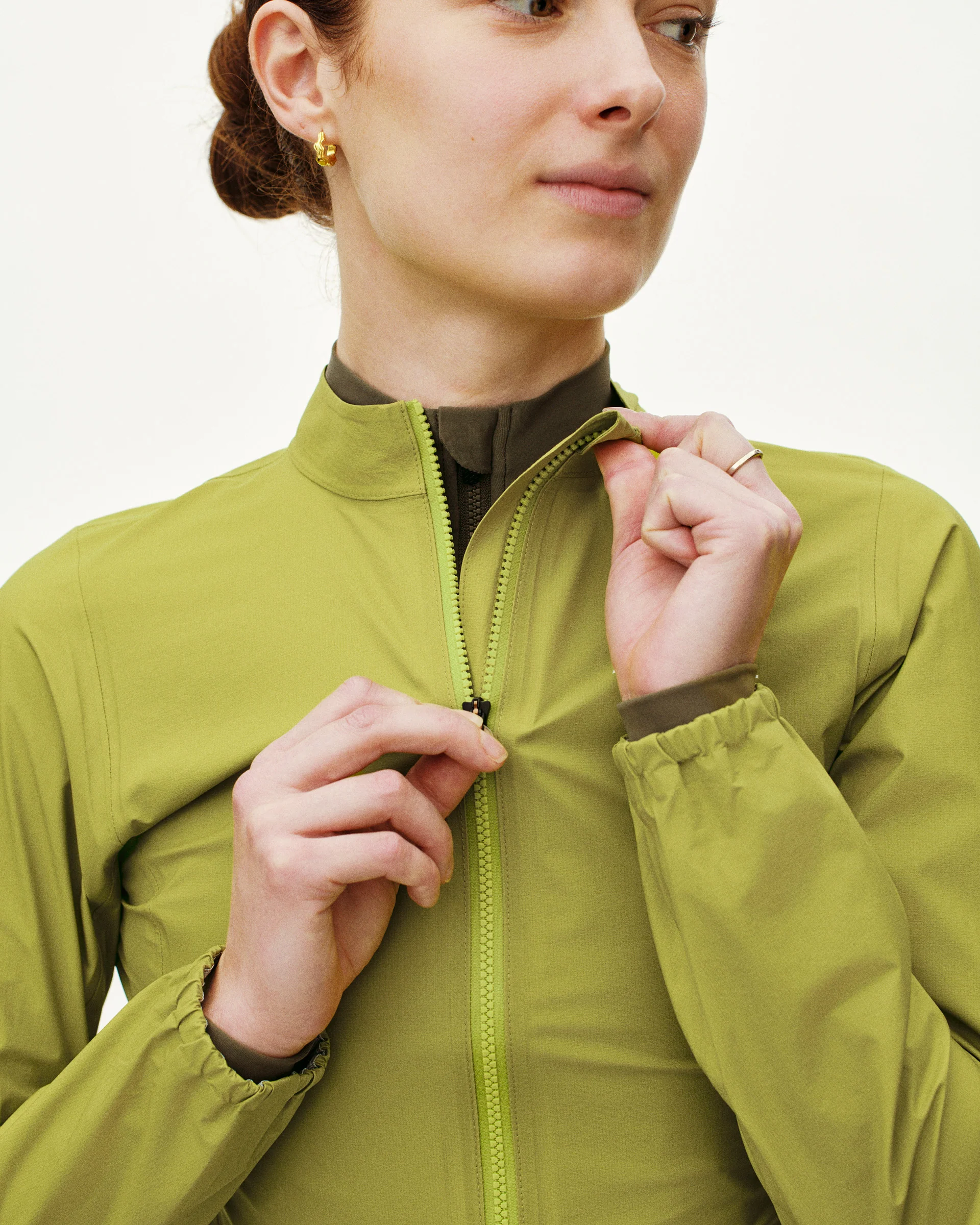 PNS Mechanism Women's Pertex Rain Jacket Moss Green - Image 4