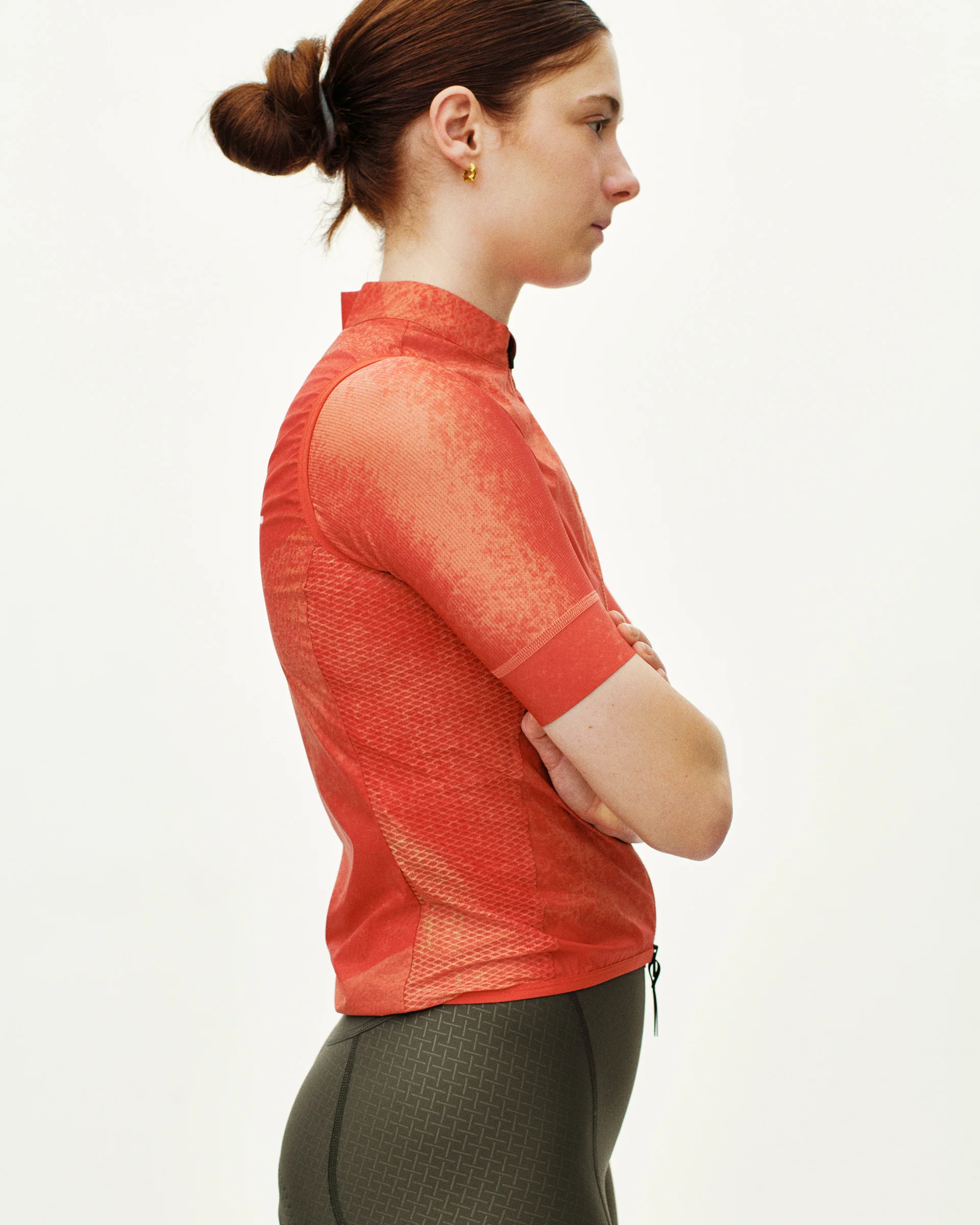 PNS Mechanism Women's Stow Away Gilet AOP Hibiscus Orange - Image 6