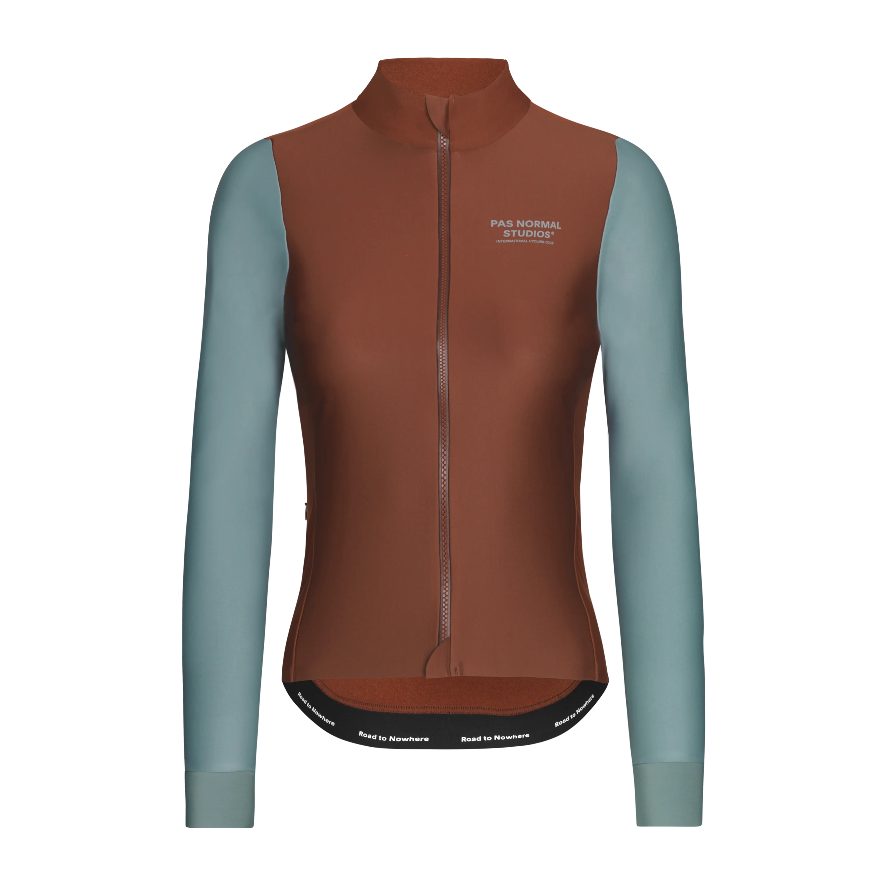 PNS Mechanism Women's Thermal Longsleeve Jersey Mahogany/Dusty Teal