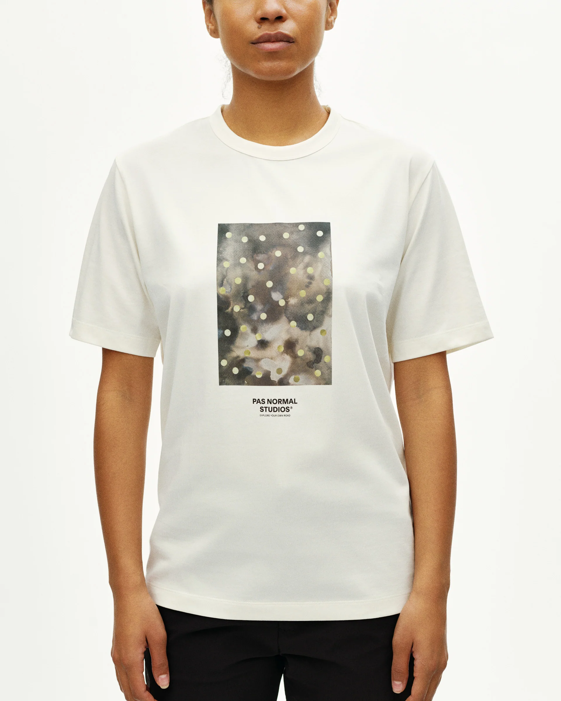 PNS Off-Race Cotton Tech Graphic T-Shirt Off-White - Image 5