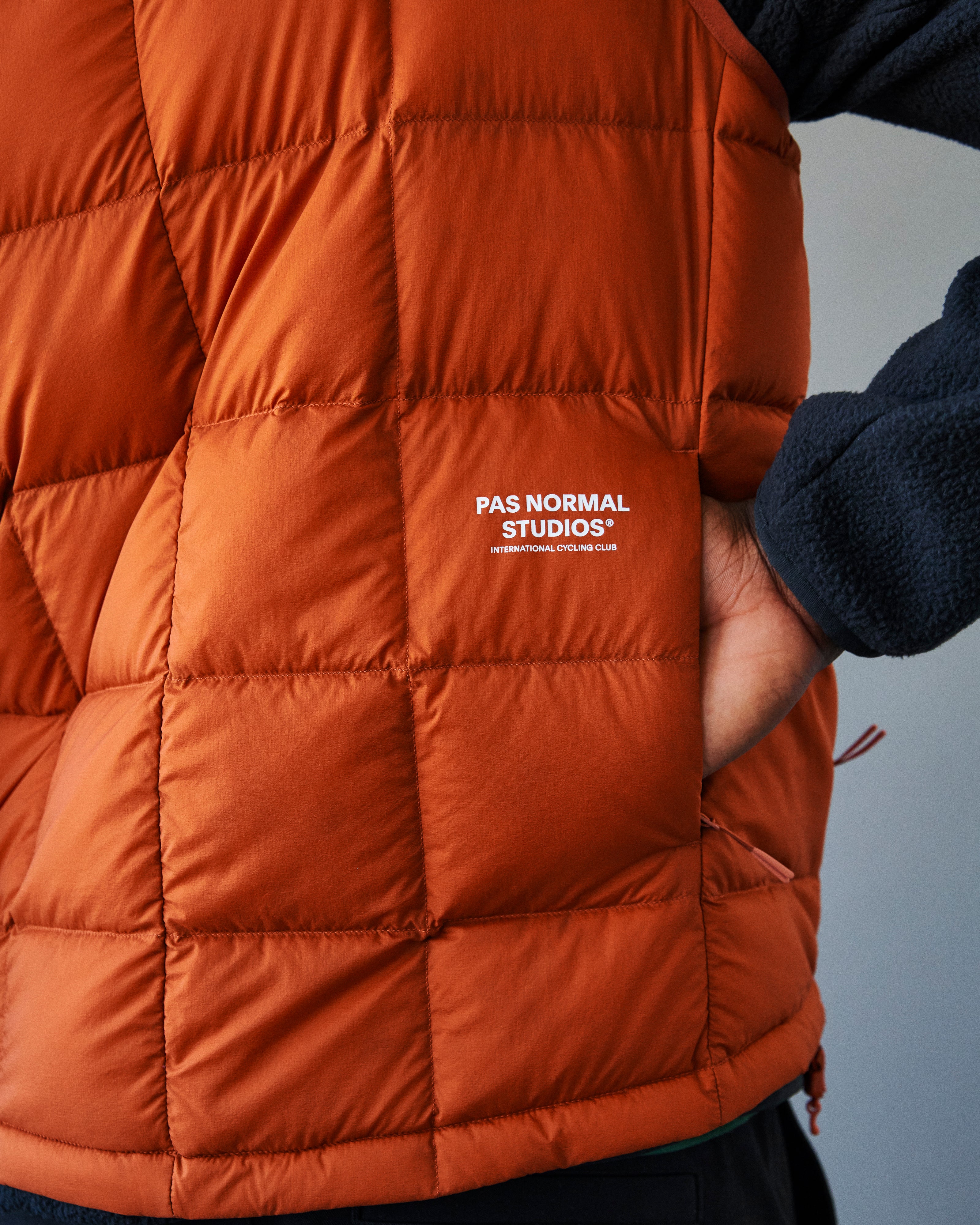 PNS Off-Race Down Vest Copper Orange - Image 8
