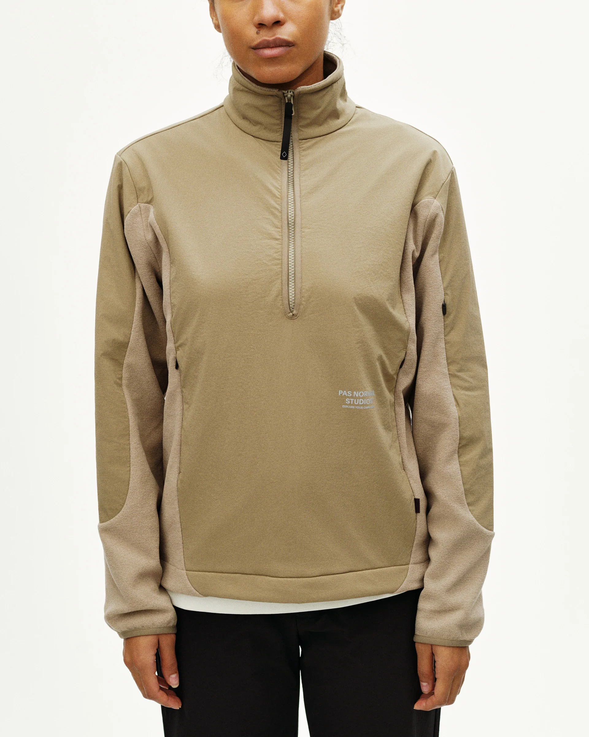 PNS Off-Race Light Fleece Half-Zip Beige - Image 11