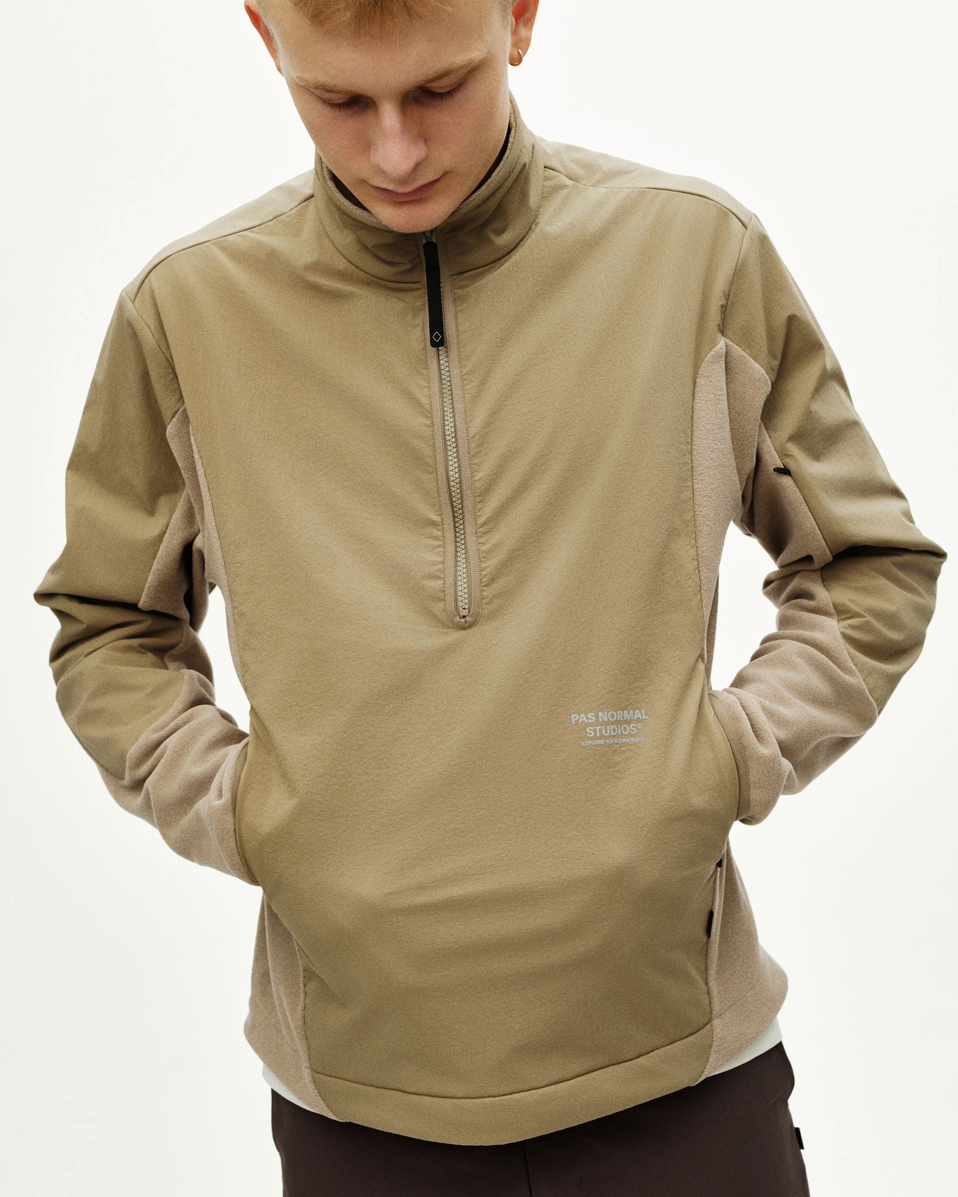 PNS Off-Race Light Fleece Half-Zip Beige - Image 6