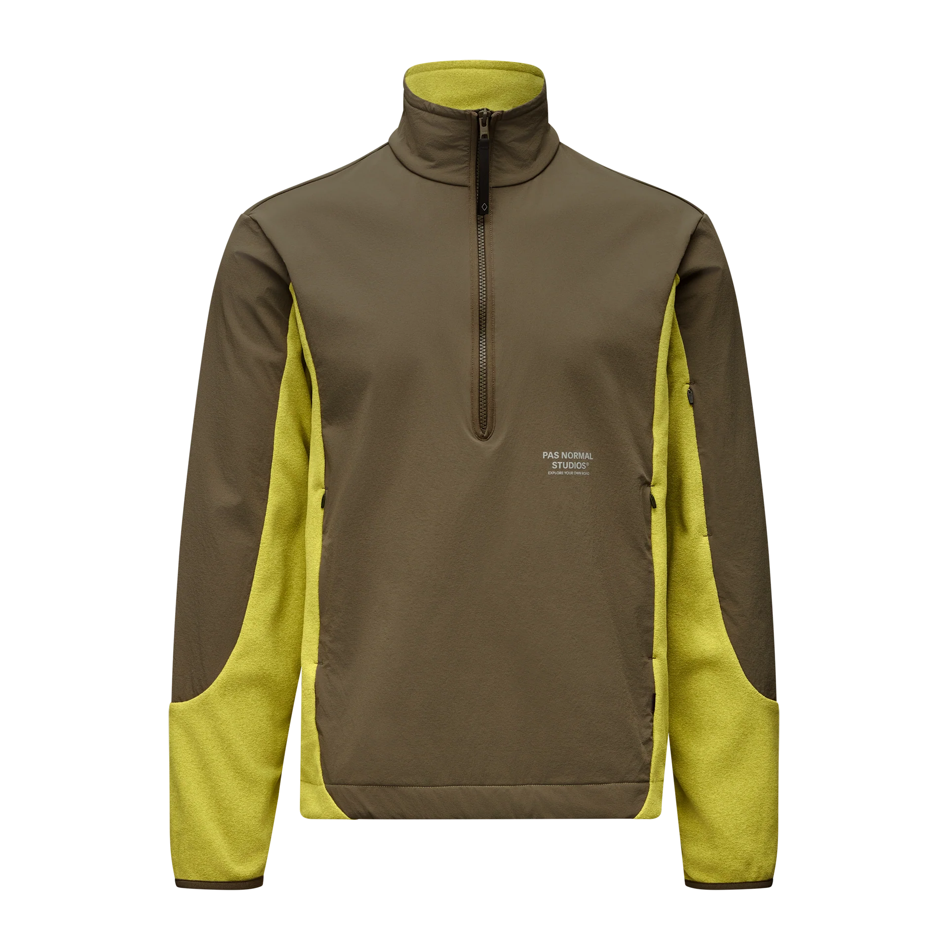 PNS Off-Race Light Fleece Half-Zip Moss Green