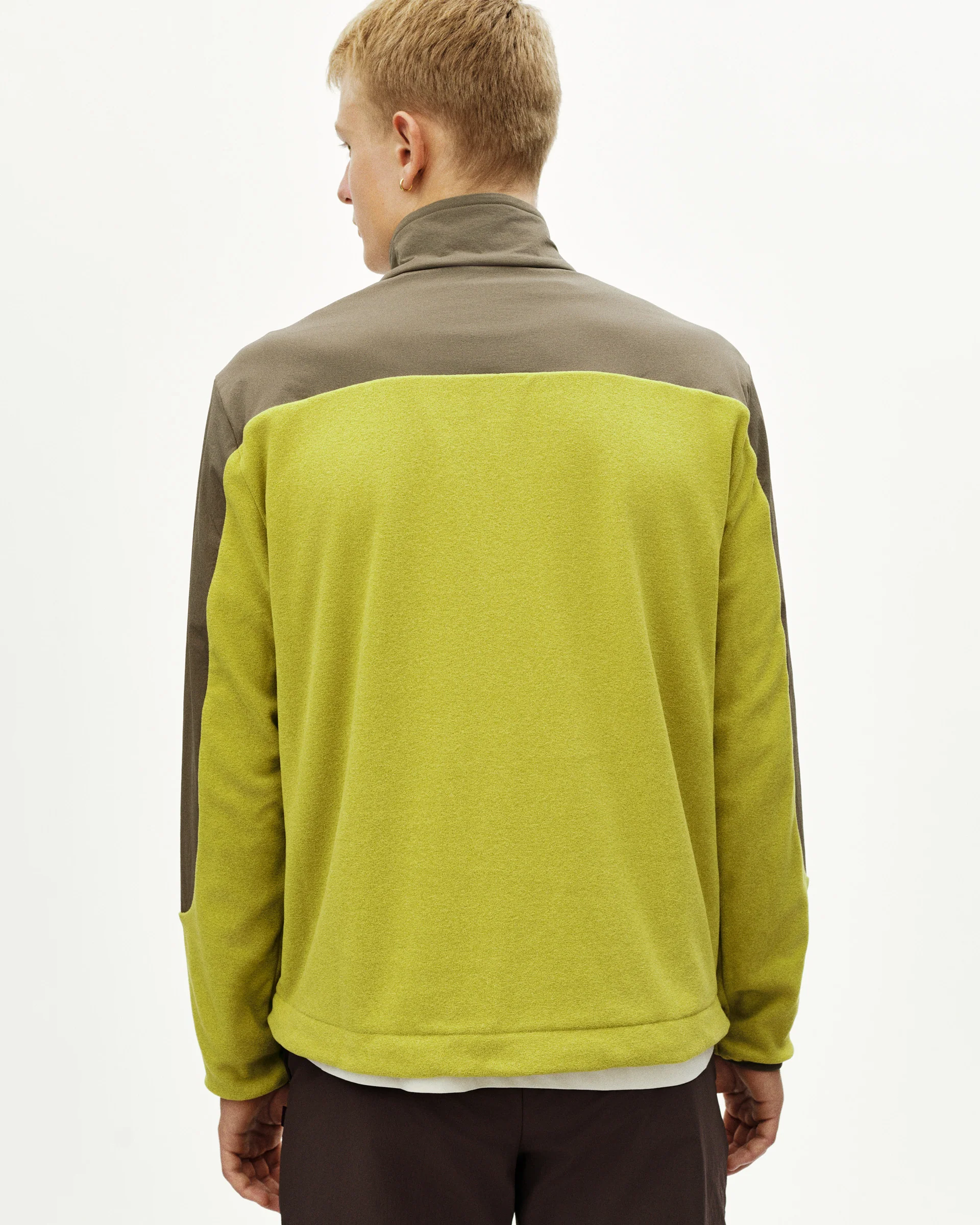 PNS Off-Race Light Fleece Half-Zip Moss Green - Image 4