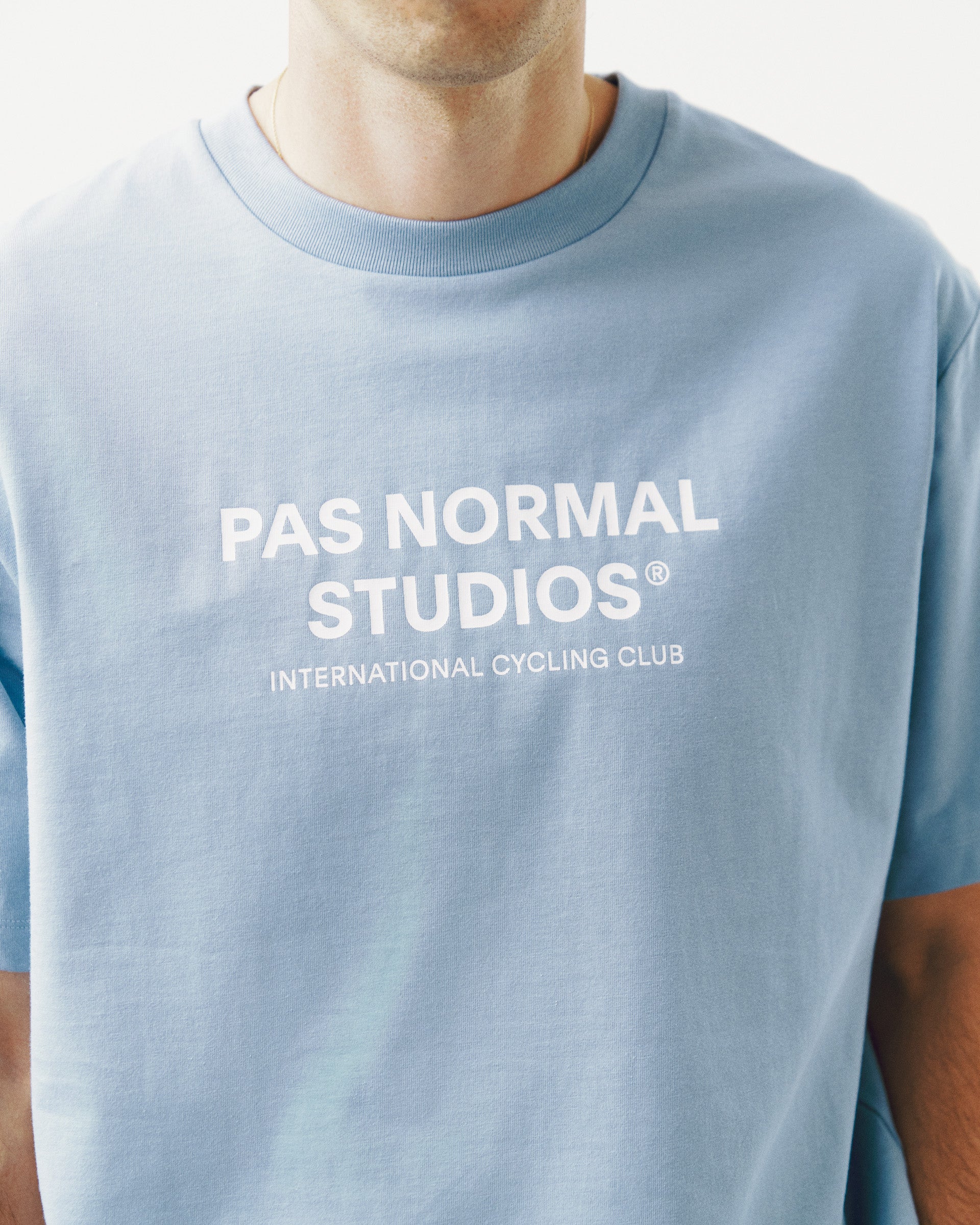 PNS Off-Race Logo T-Shirt Light Blue - Image 4