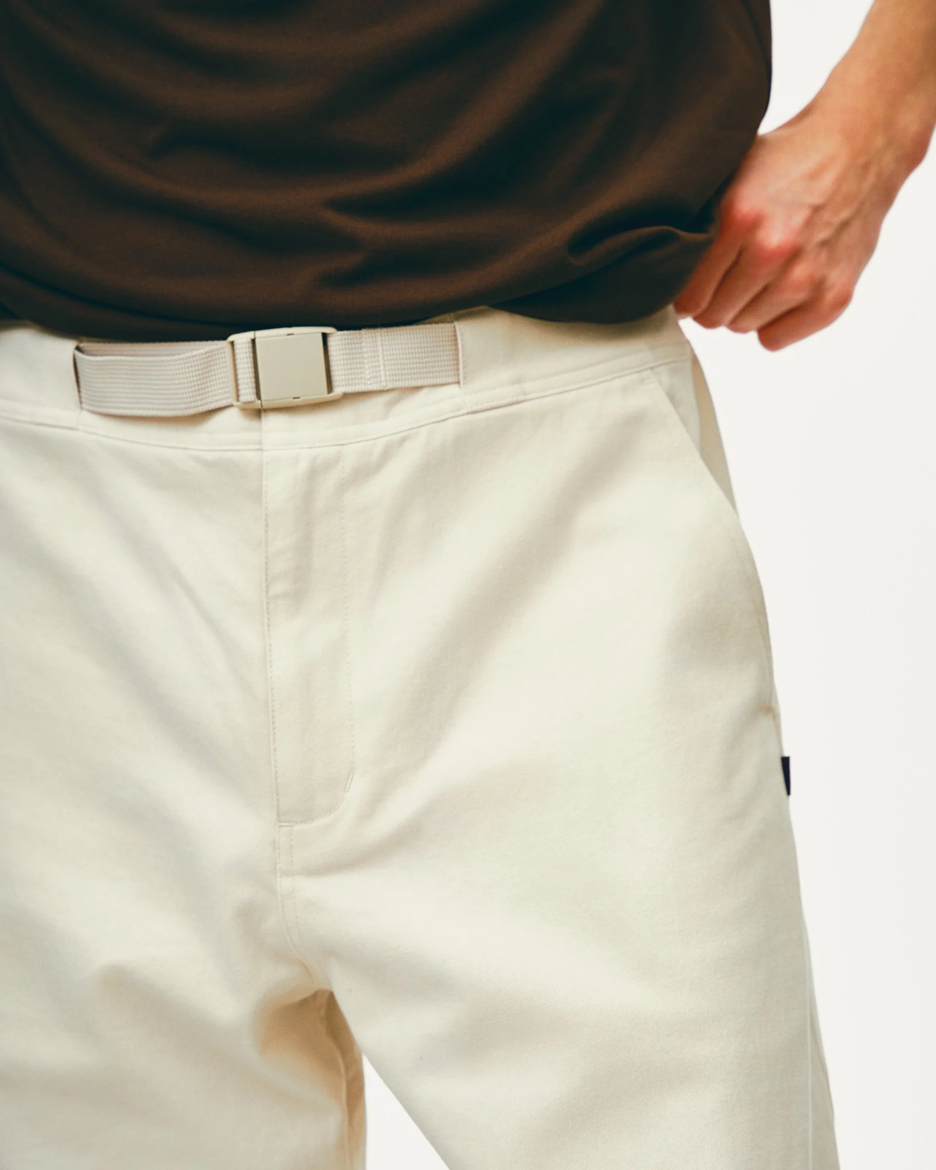 PNS Off-Race Men's Cotton Twill Shorts Limestone - Image 3