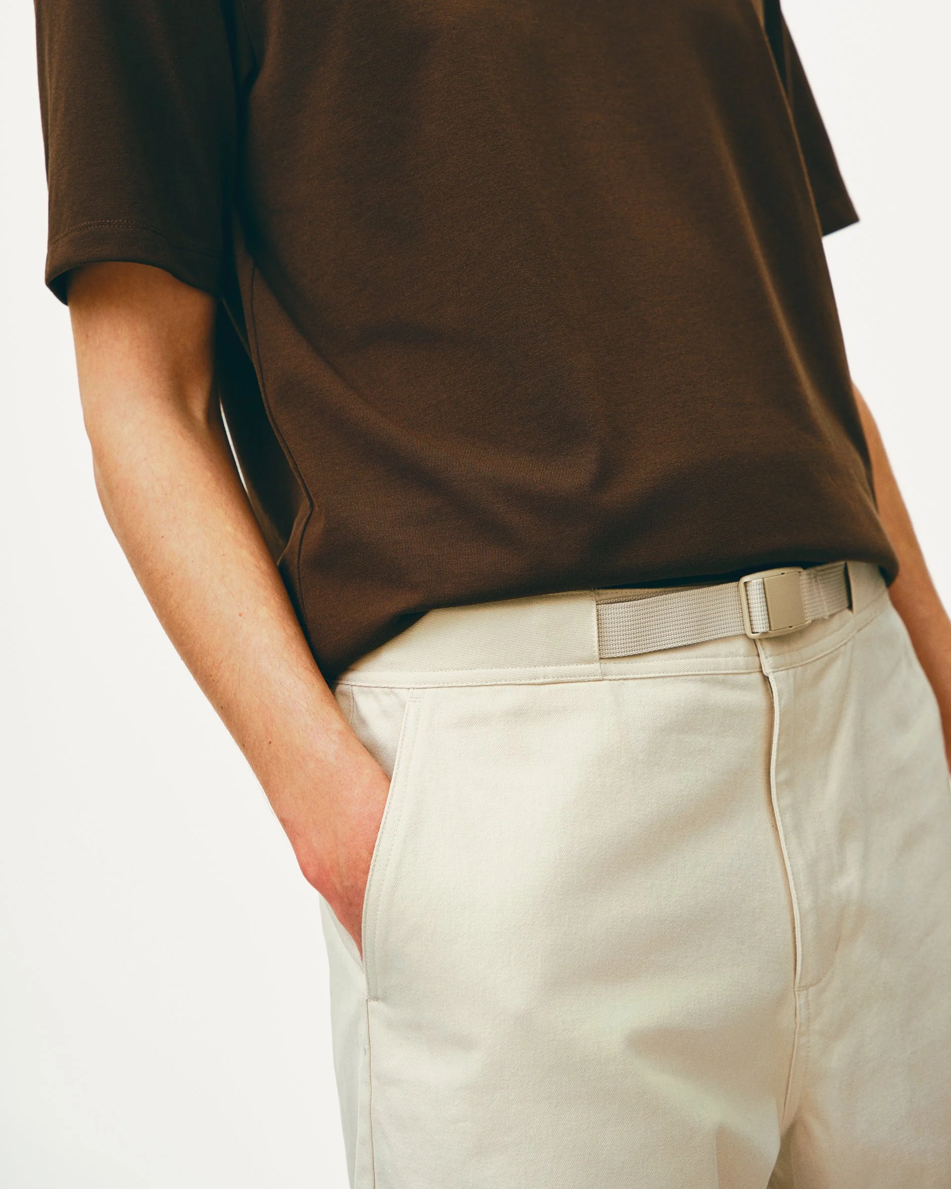 PNS Off-Race Men's Cotton Twill Shorts Limestone - Image 6