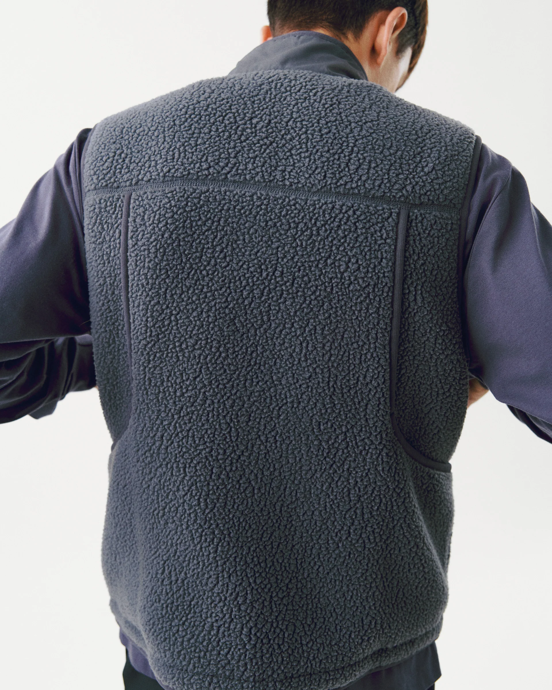 PNS Off-Race Pile Fleece Vest Steel - Image 3