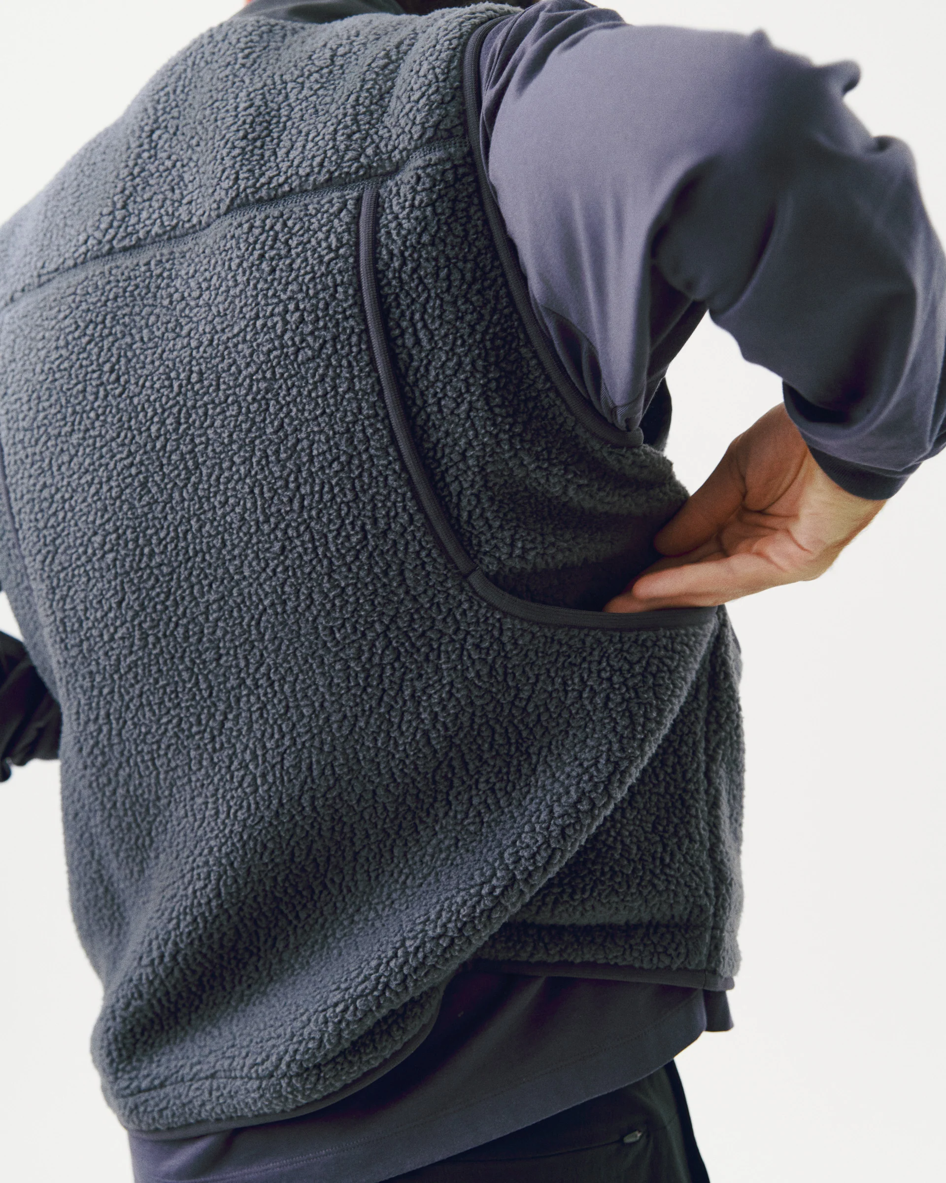 PNS Off-Race Pile Fleece Vest Steel - Image 5