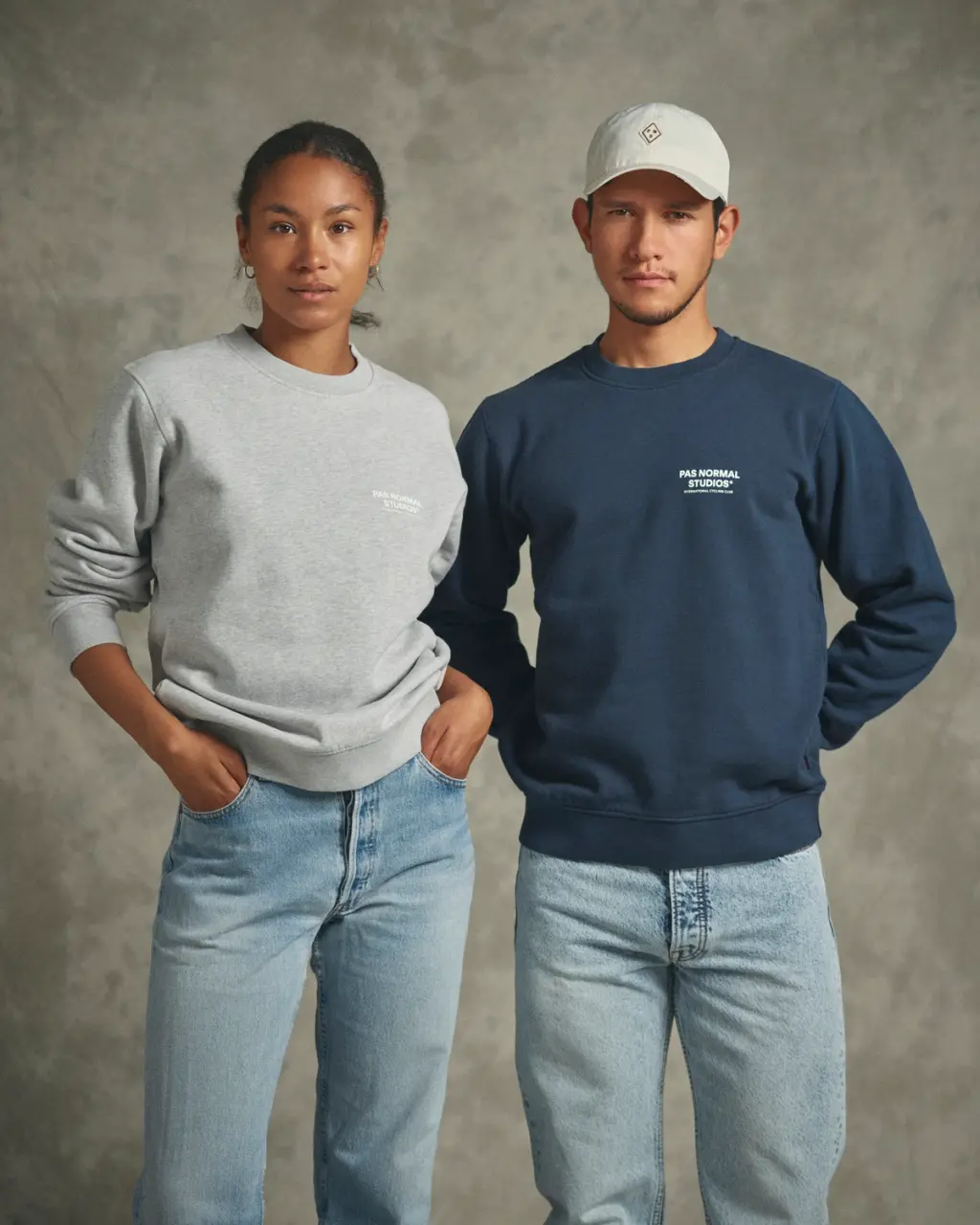 PNS Off-Race Small Logo Sweatshirt Grey - Image 4
