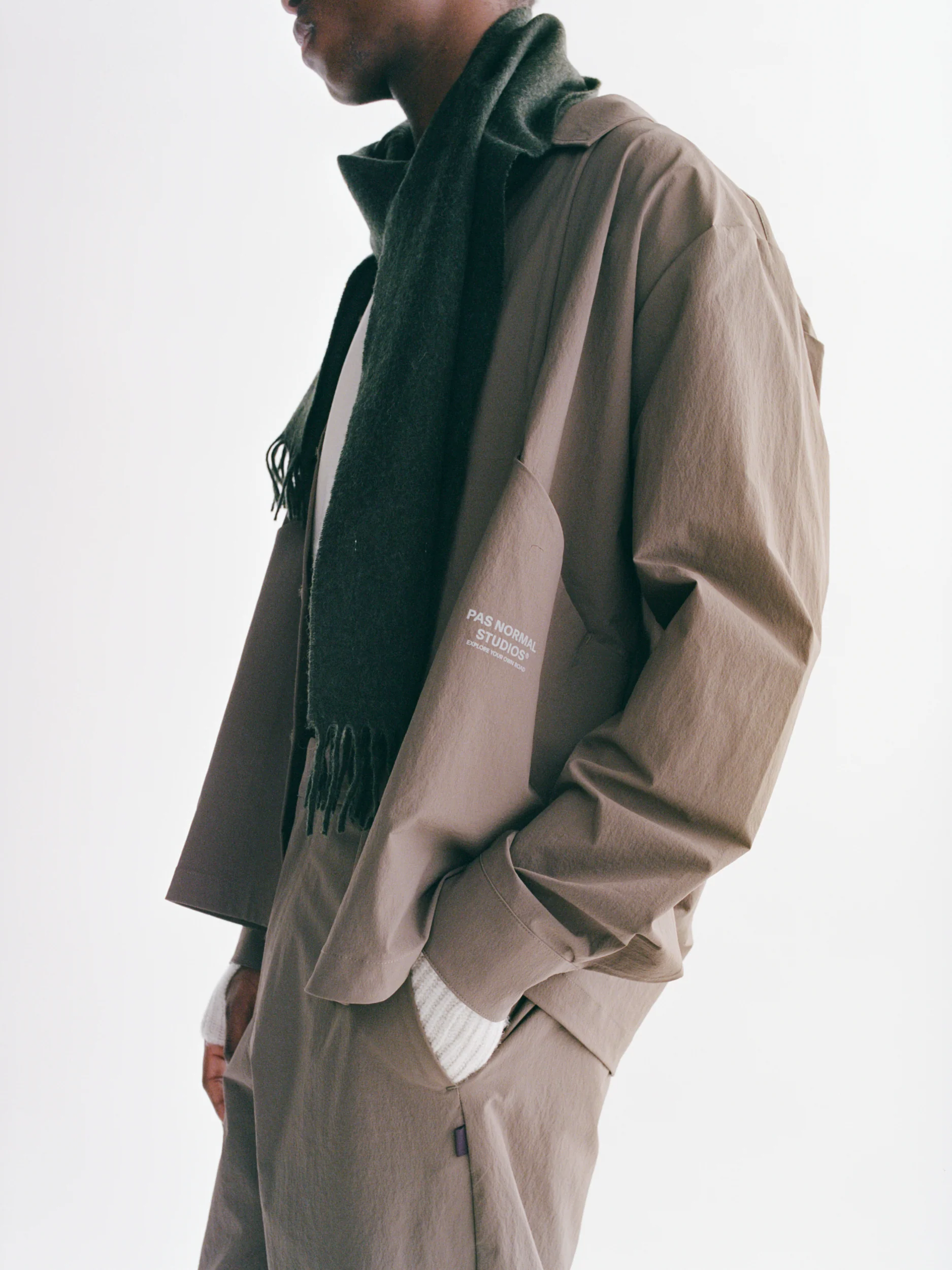 PNS Off-Race Tech Overshirt Ash Brown - Image 4