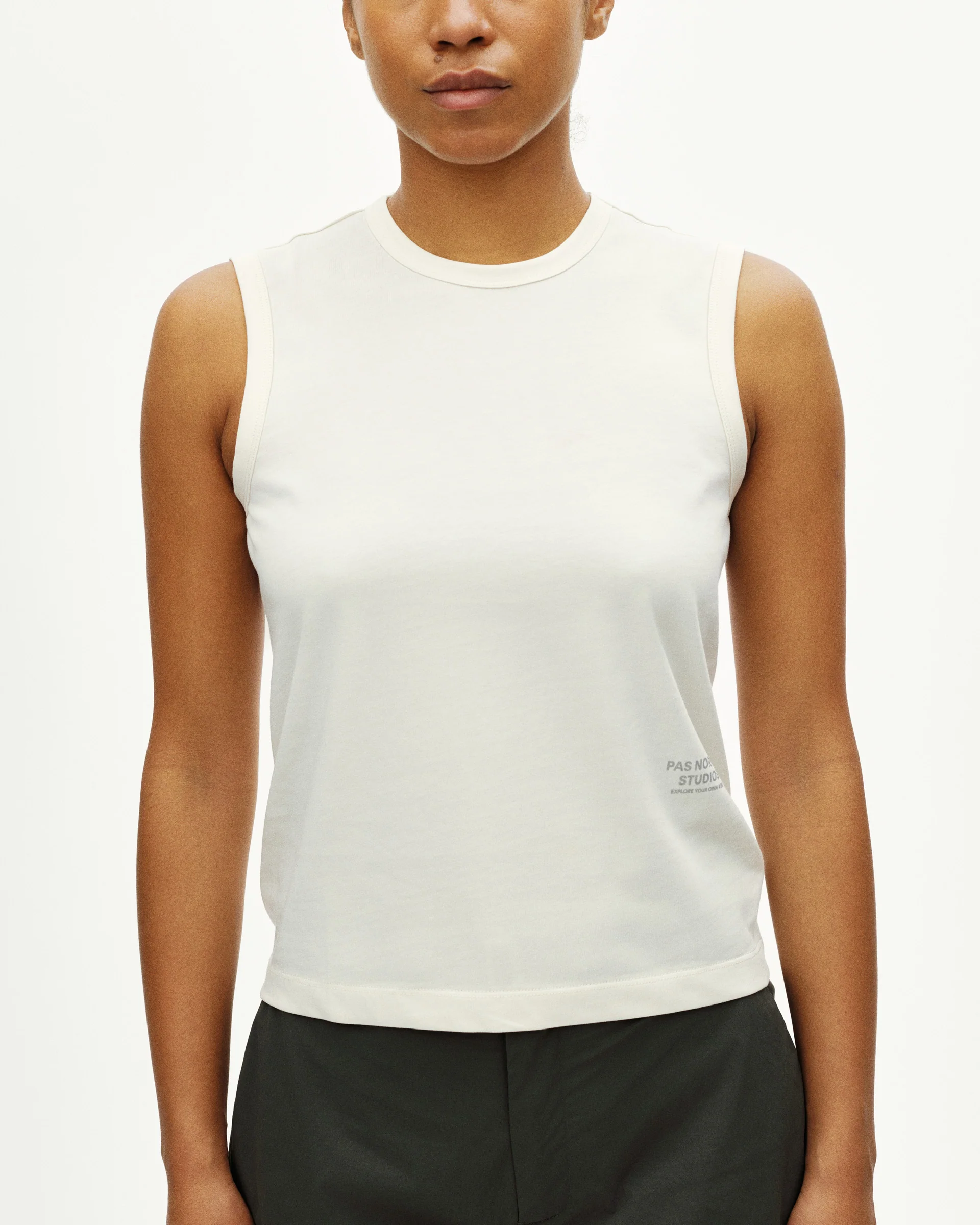 PNS Off-Race Women's Cotton Tech Top Off-White - Image 2