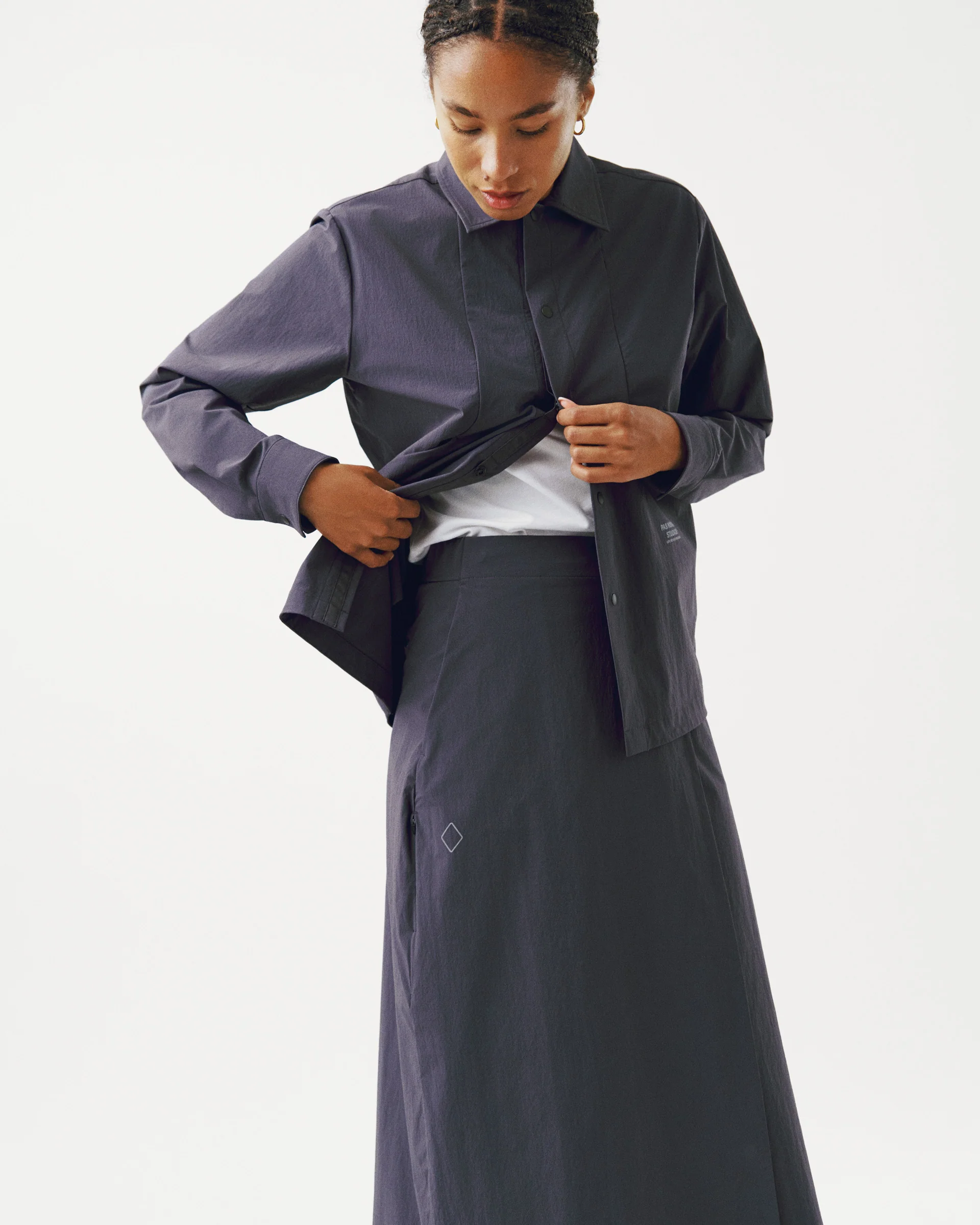 PNS Off-Race Women's Tech Skirt Steel - Image 2