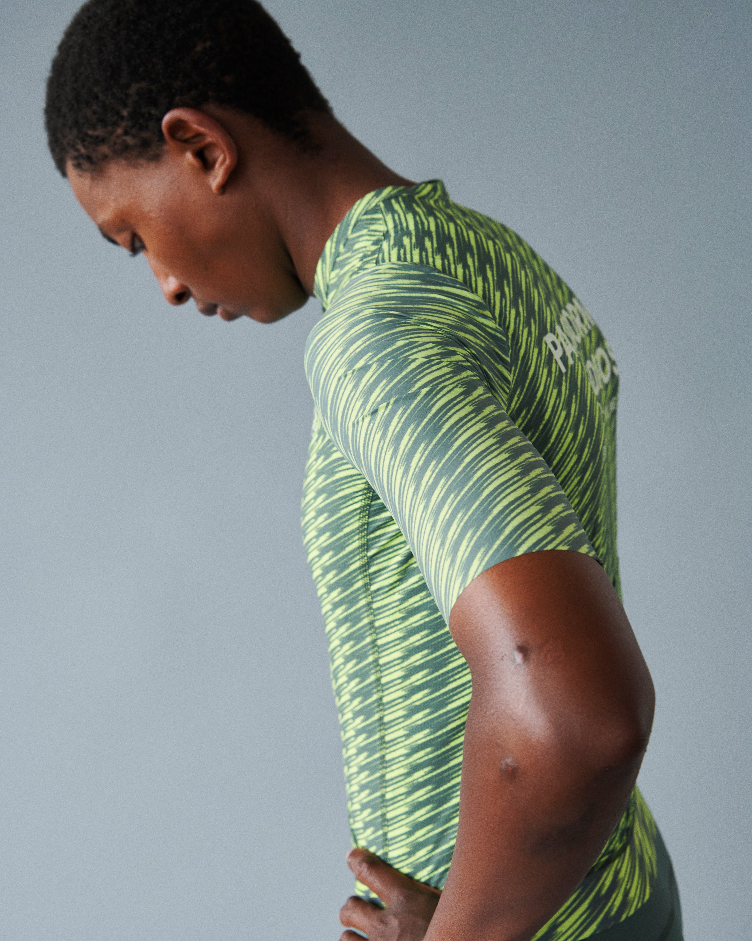 PNS Solitude Men's Jersey Dark Moss/Lime Green - Image 6