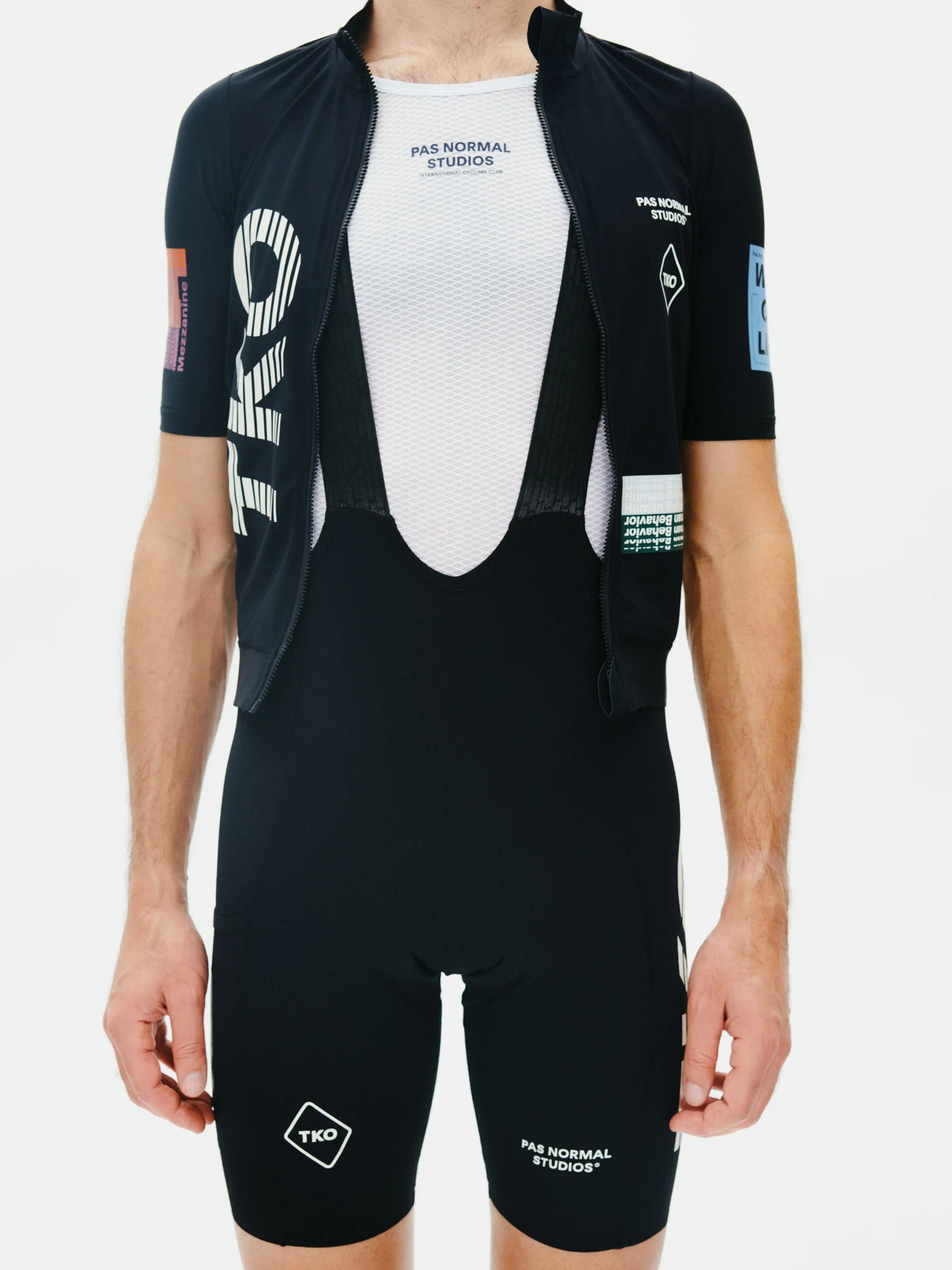 PNS T.K.O. Essential Men's Light Bib Shorts Black - Image 4