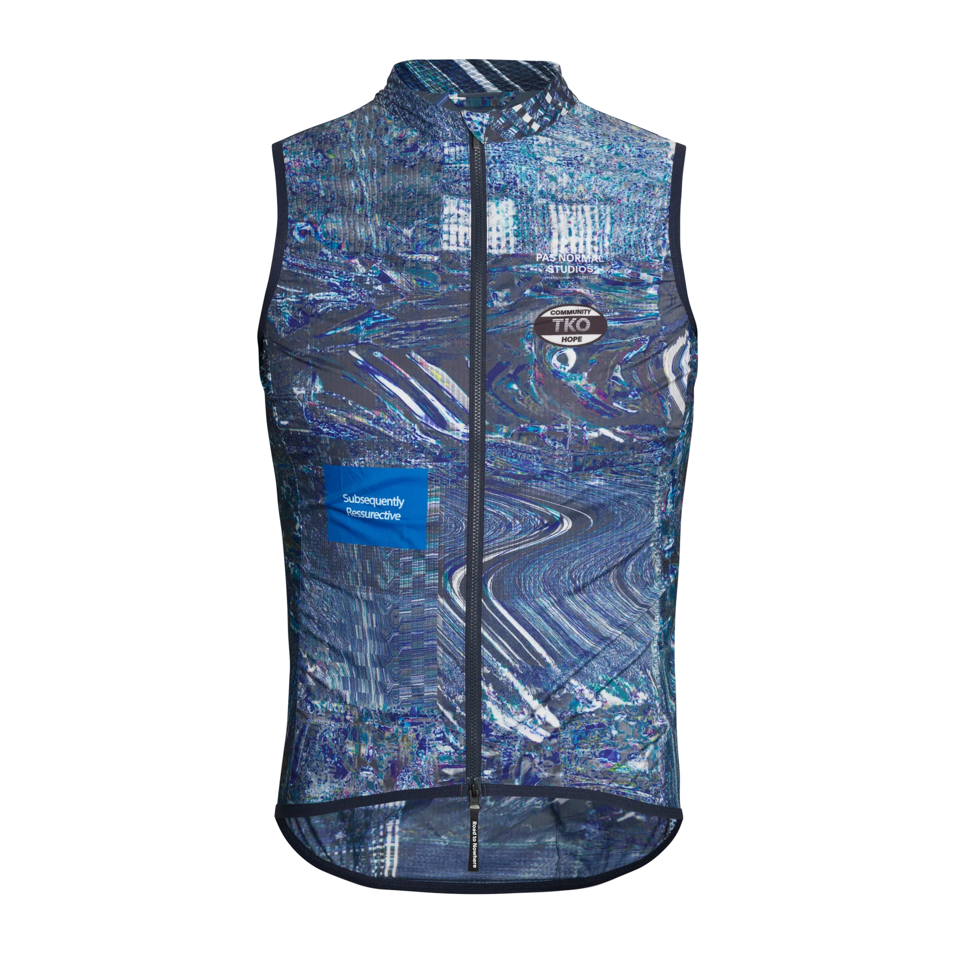 PNS T.K.O. Mechanism Men's Stow Away Gilet Human Error Blue