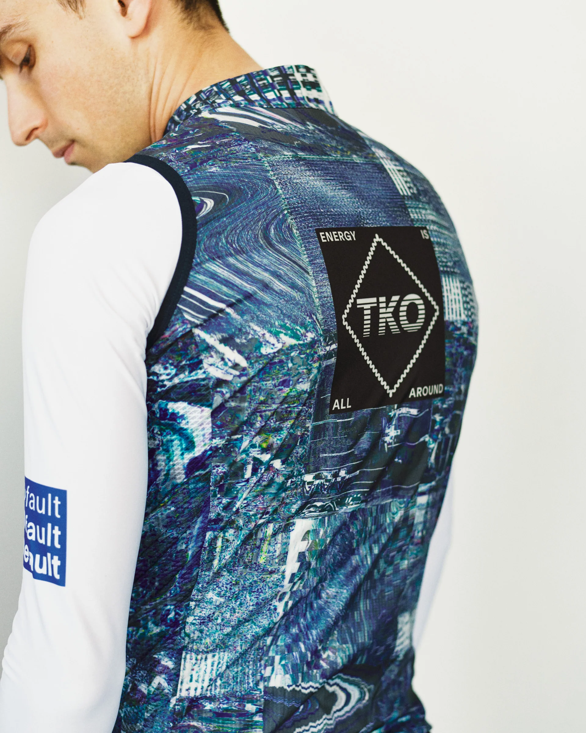 PNS T.K.O. Mechanism Men's Stow Away Gilet Human Error Blue - Image 2