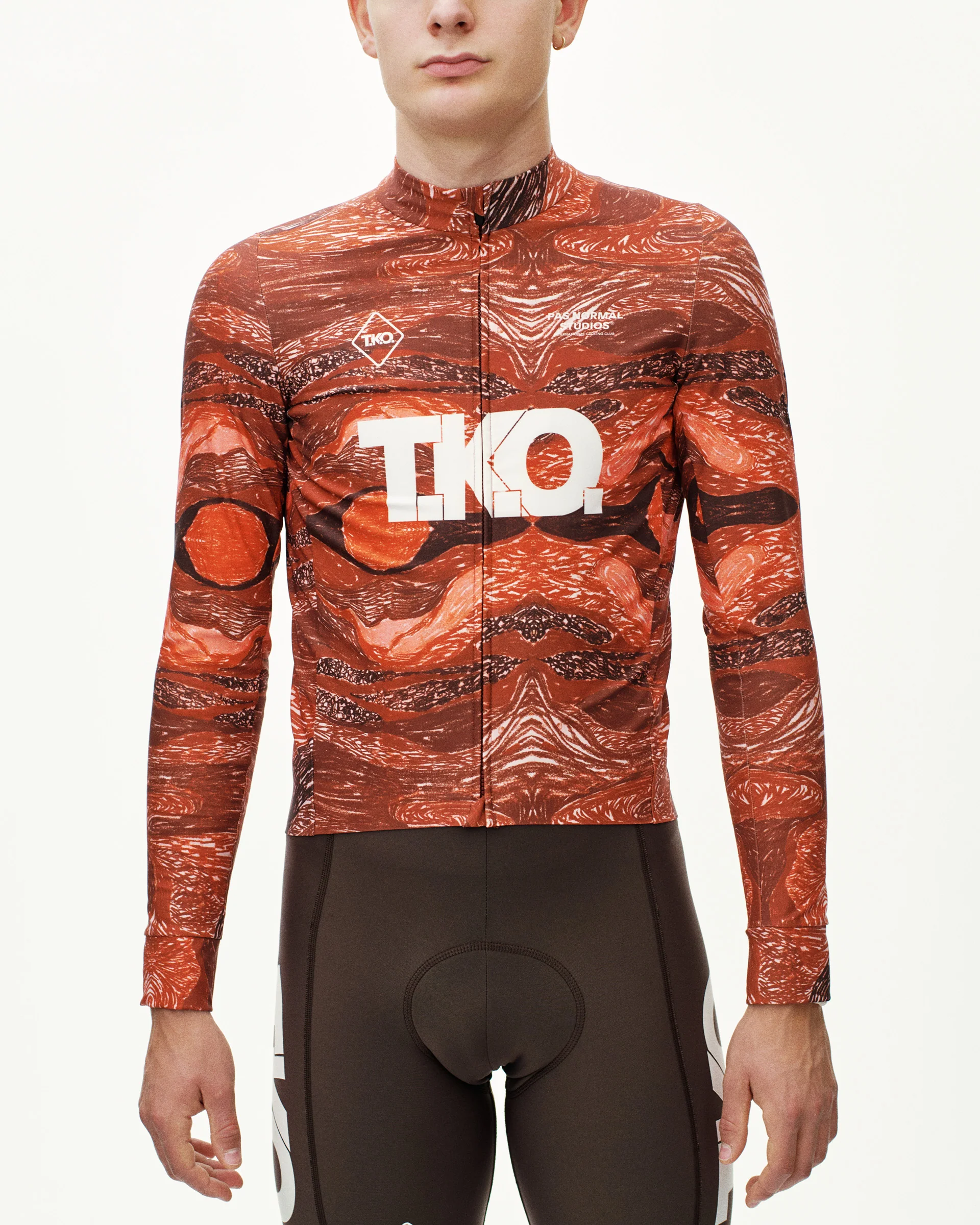 PNS T.K.O. Mechanism Men's Thermal Woven Long Sleeve Jersey T.K.O. Red - Image 2