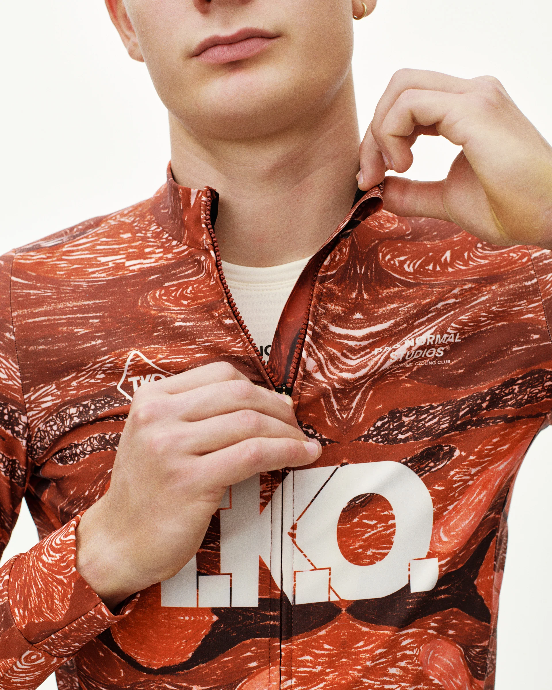PNS T.K.O. Mechanism Men's Thermal Woven Long Sleeve Jersey T.K.O. Red - Image 5