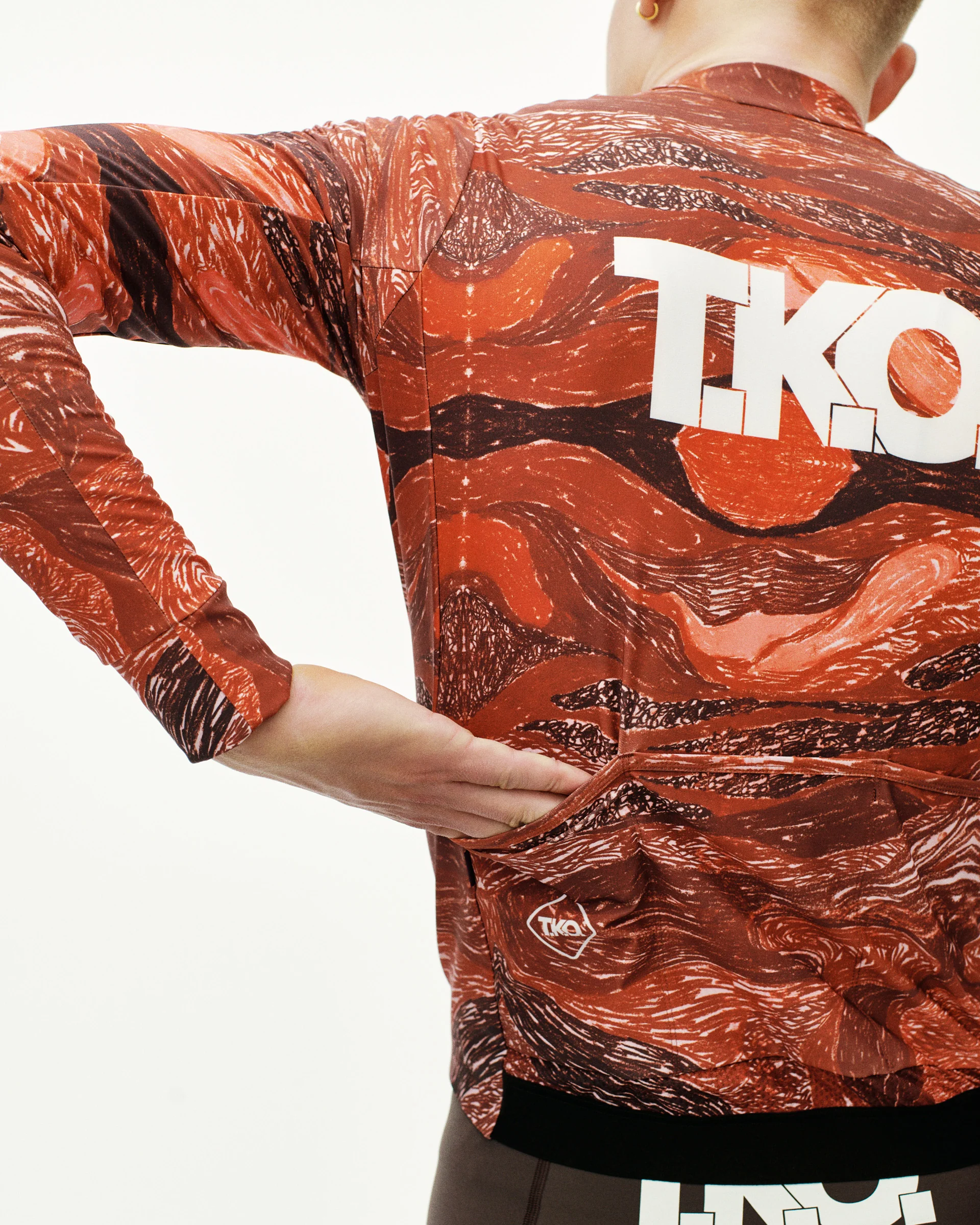 PNS T.K.O. Mechanism Men's Thermal Woven Long Sleeve Jersey T.K.O. Red - Image 7