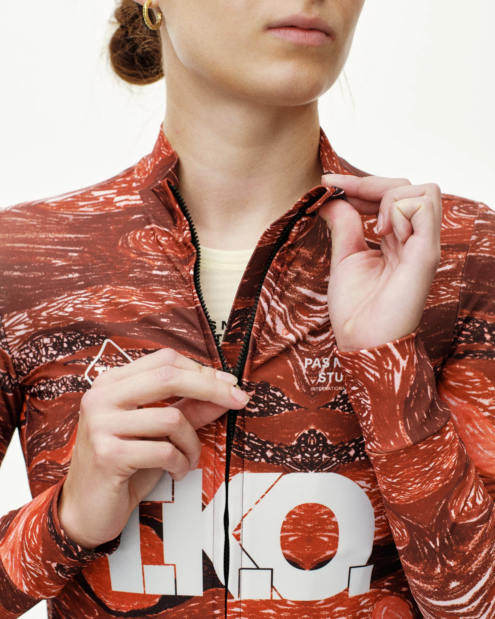 PNS T.K.O. Mechanism Women's Long Sleeve Jersey T.K.O. Red - Image 5