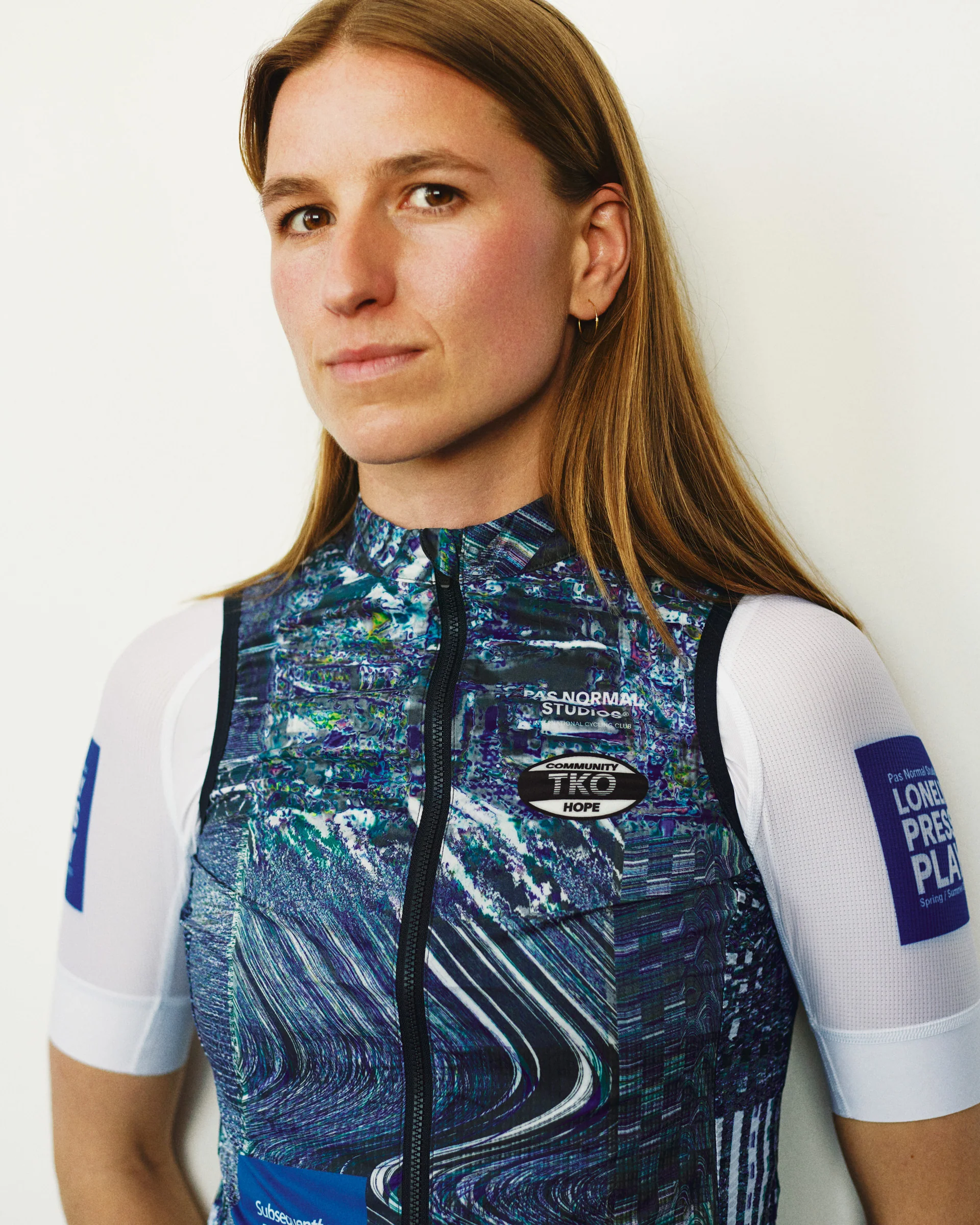 PNS T.K.O. Mechanism Women's Stow Away Gilet Human Error Blue - Image 2