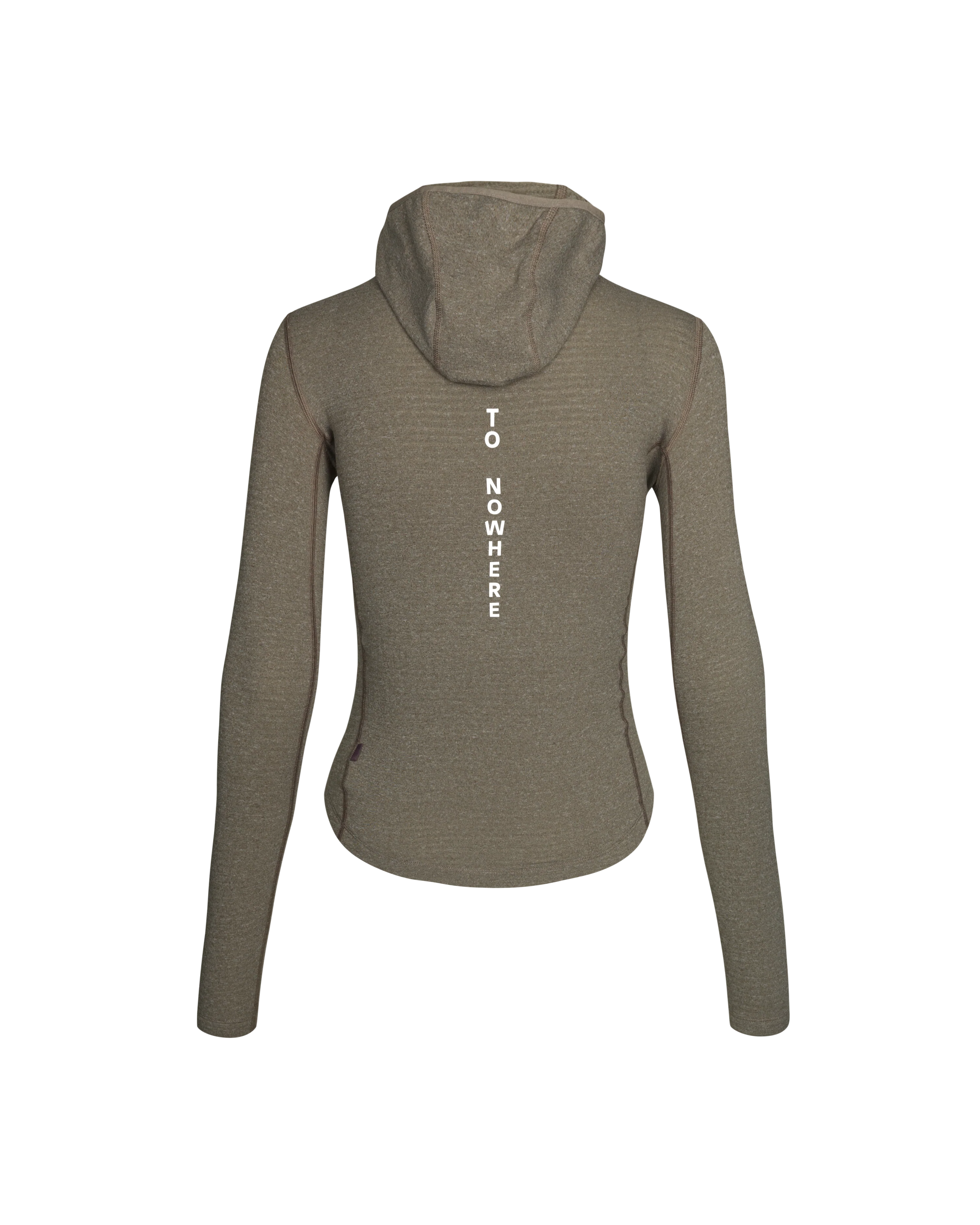 PNS Women's Thermal Hooded Longsleeve Windproof Baselayer Dark Stone - Image 2