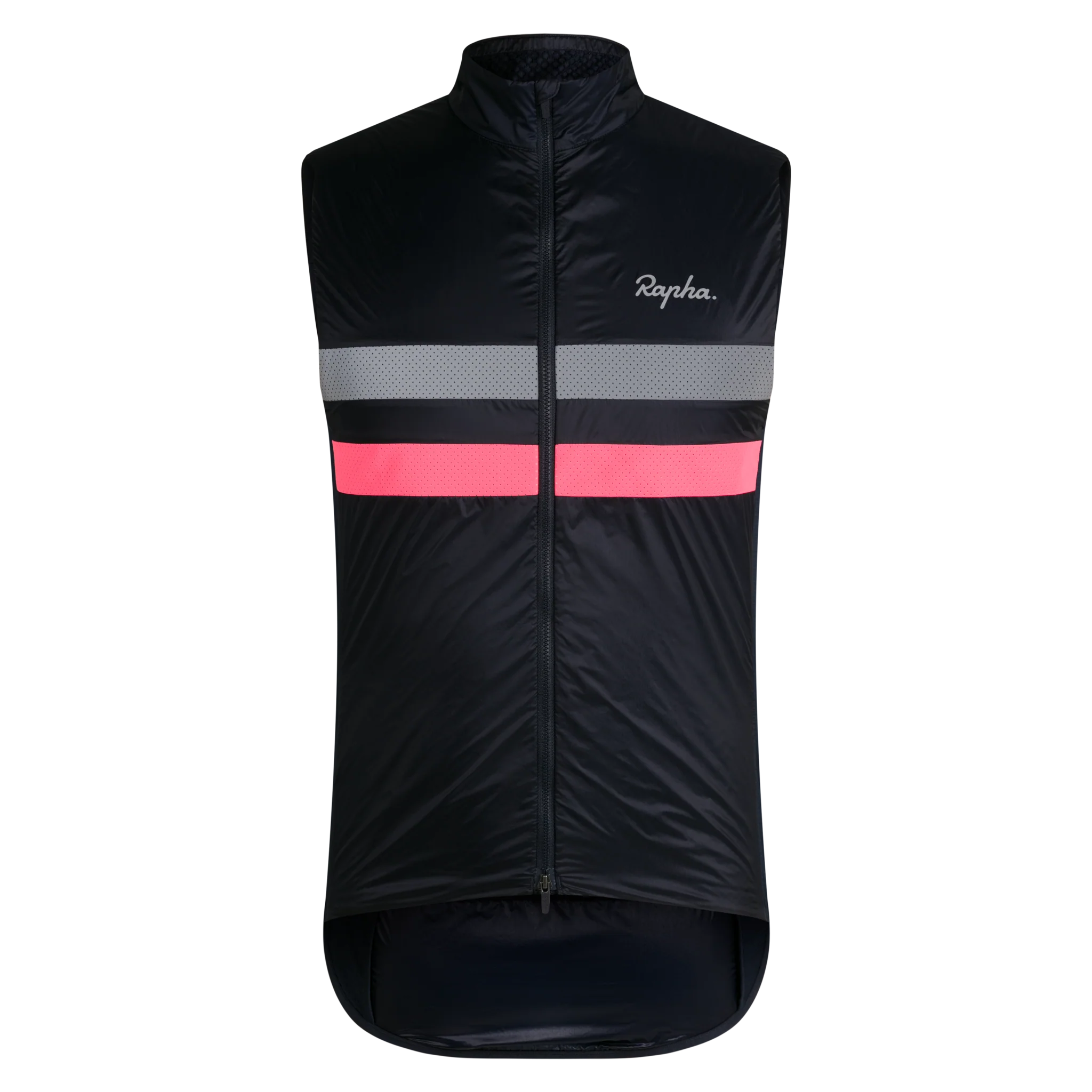 Rapha Brevet Men's Insulated Gilet Dark Navy/Hi-Vis Pink