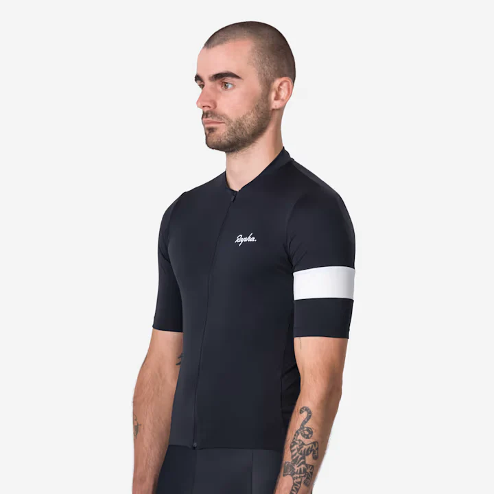 Rapha Core Men's Jersey Black/White - Image 4