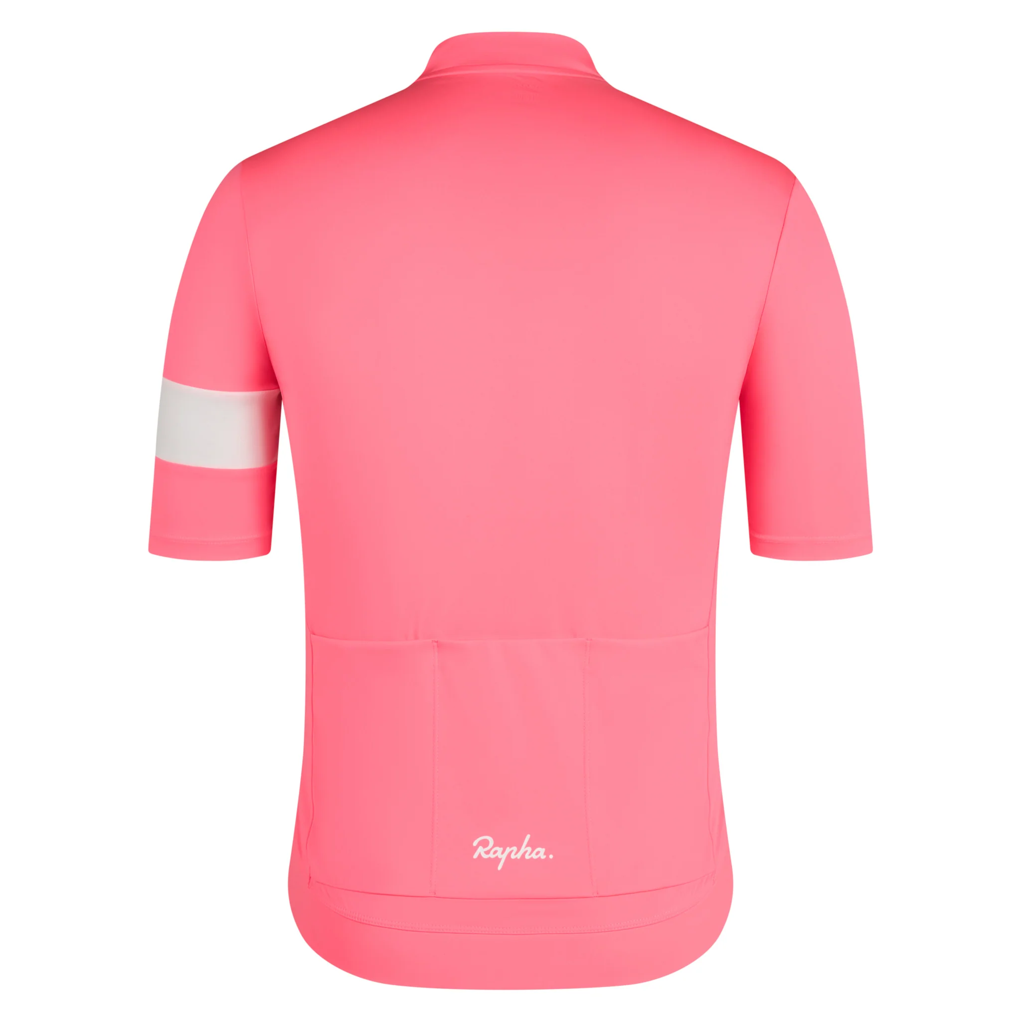 Rapha Core Men's Jersey High-Vis Pink/White - Image 3