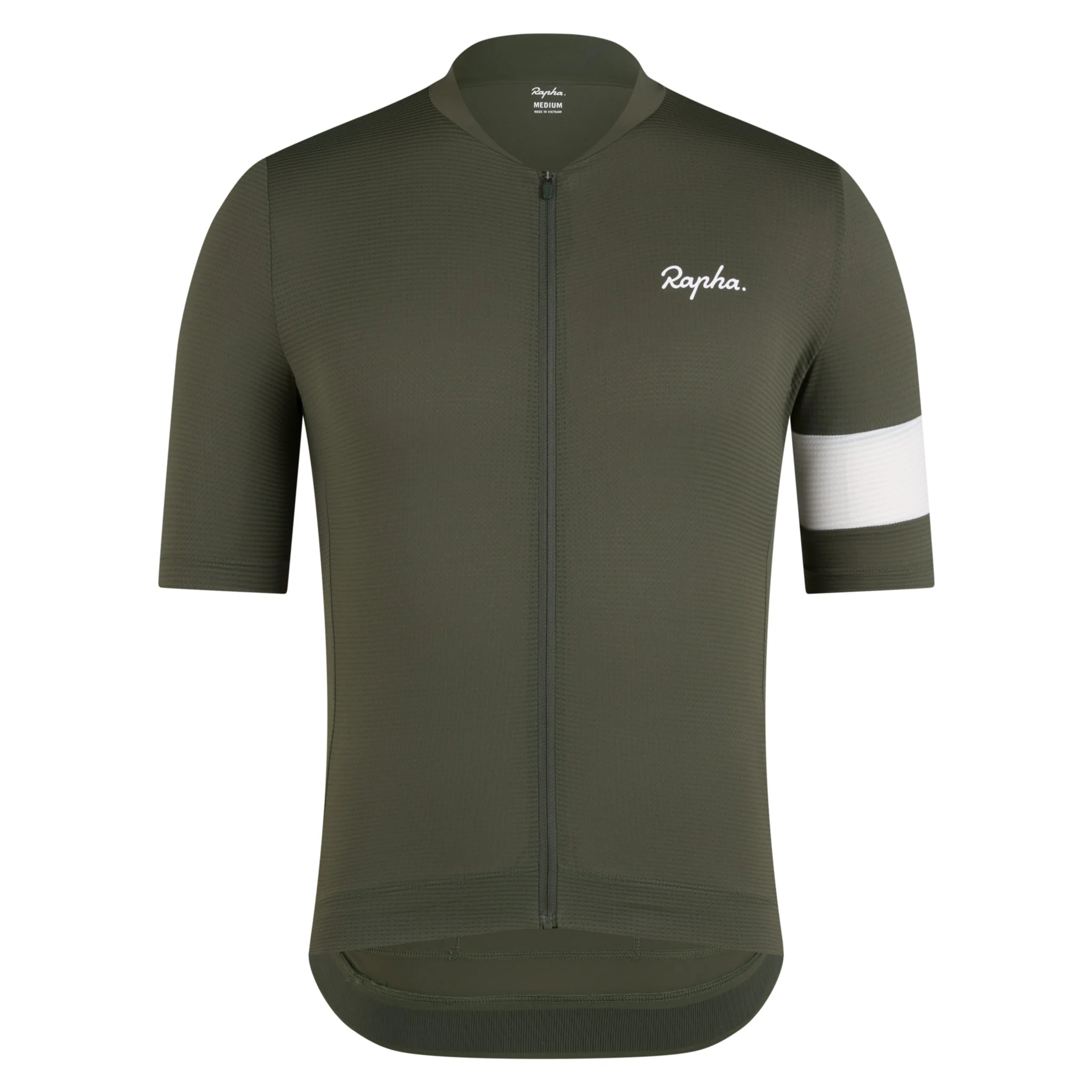Rapha Core Men's Lightweight Jersey Dark Green/White
