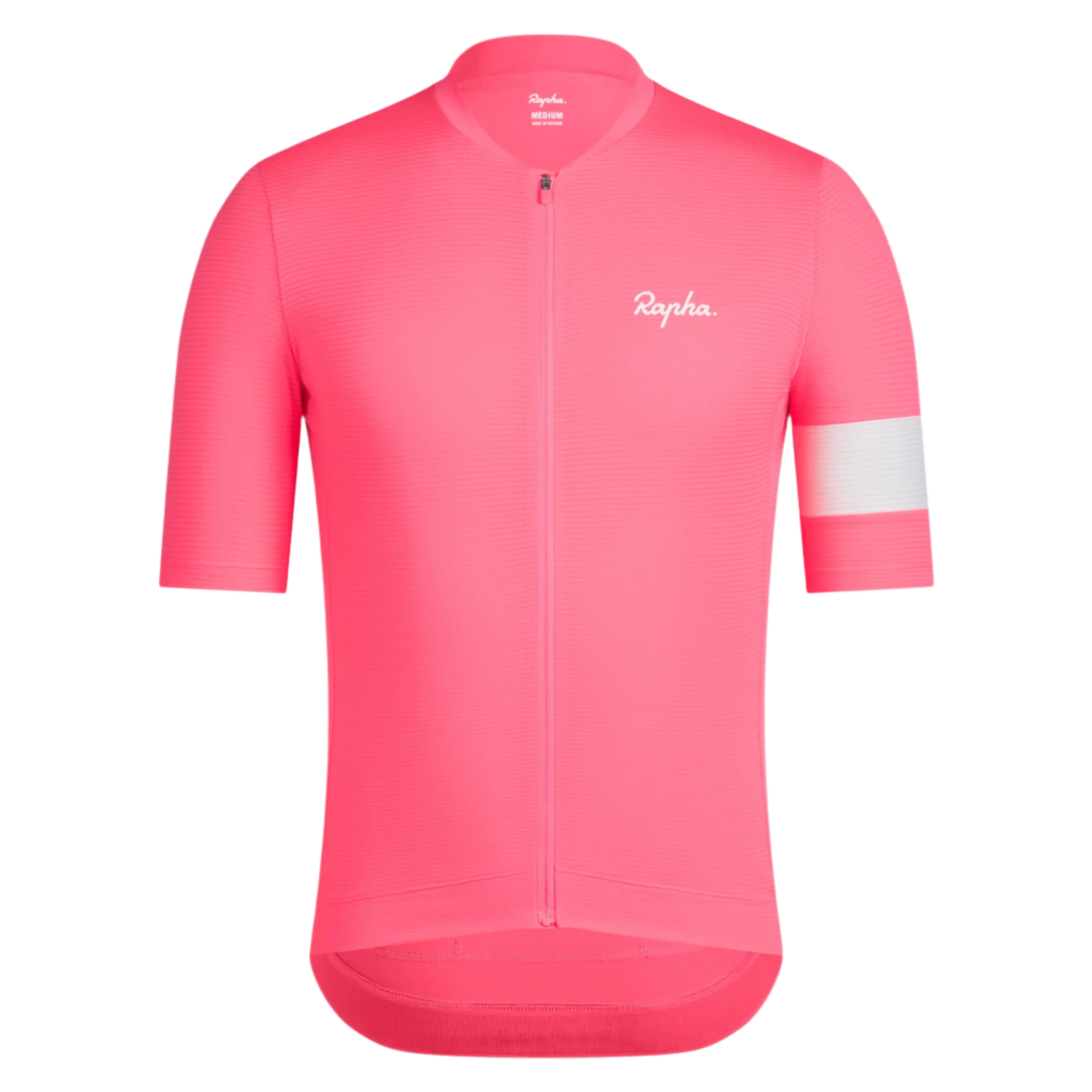 Rapha Core Men's Lightweight Jersey High-Vis Pink/White