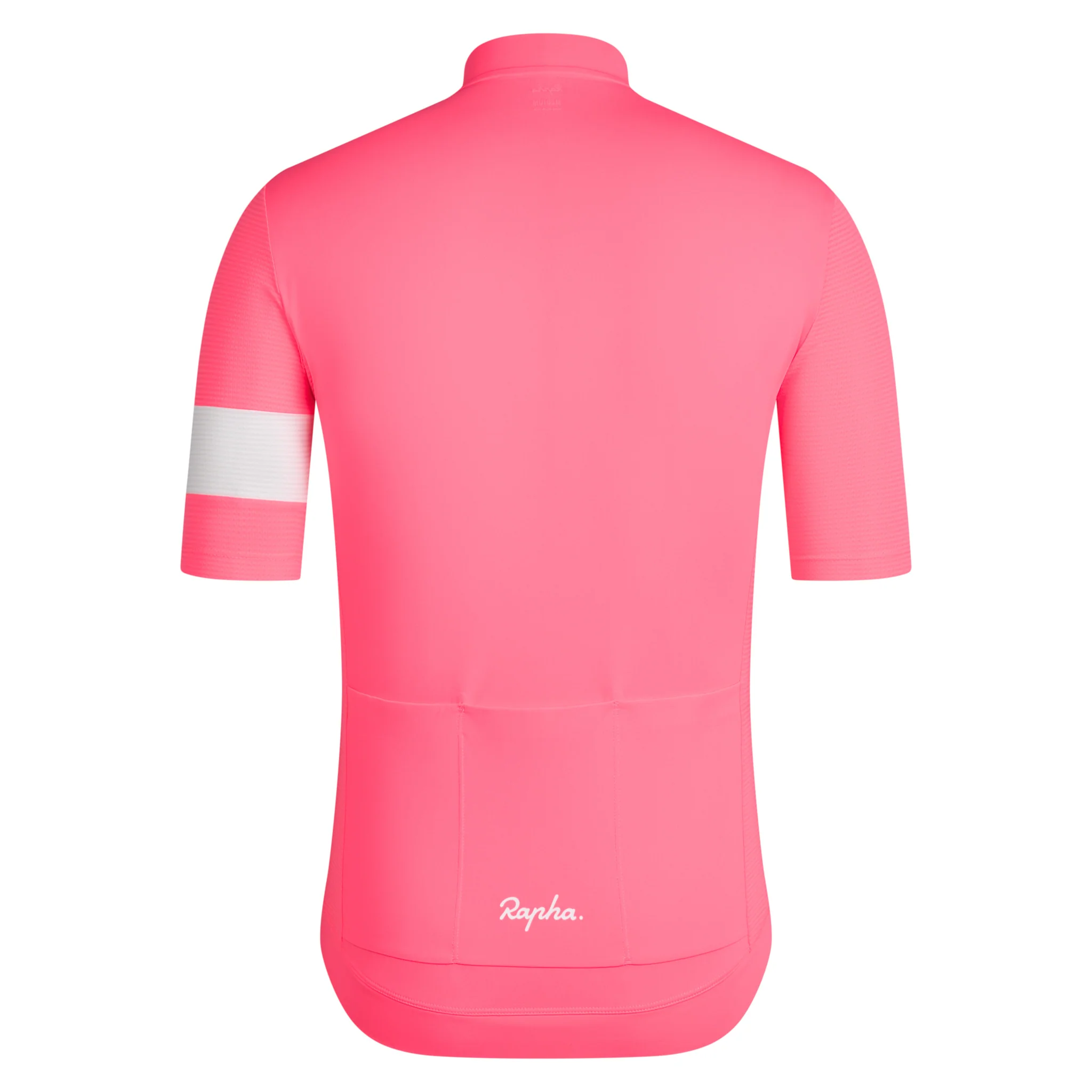 Rapha Core Men's Lightweight Jersey High-Vis Pink/White - Image 3
