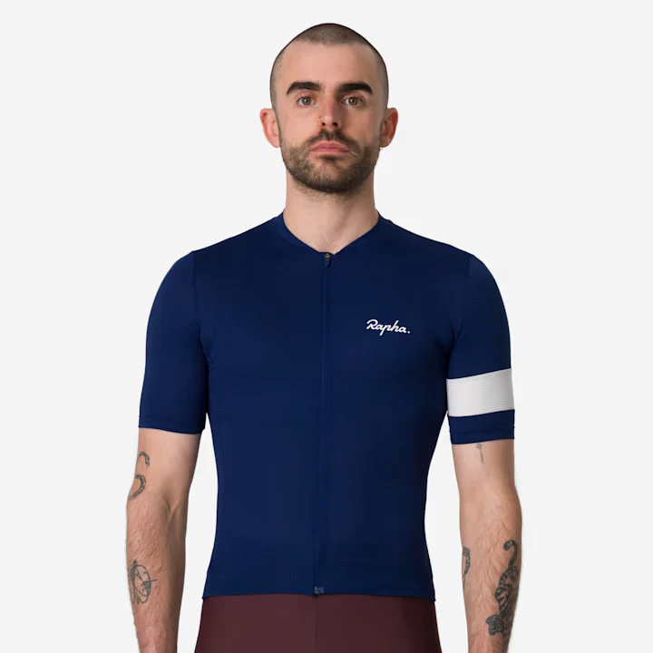 Rapha Core Men's Lightweight Jersey Navy/White - Image 2