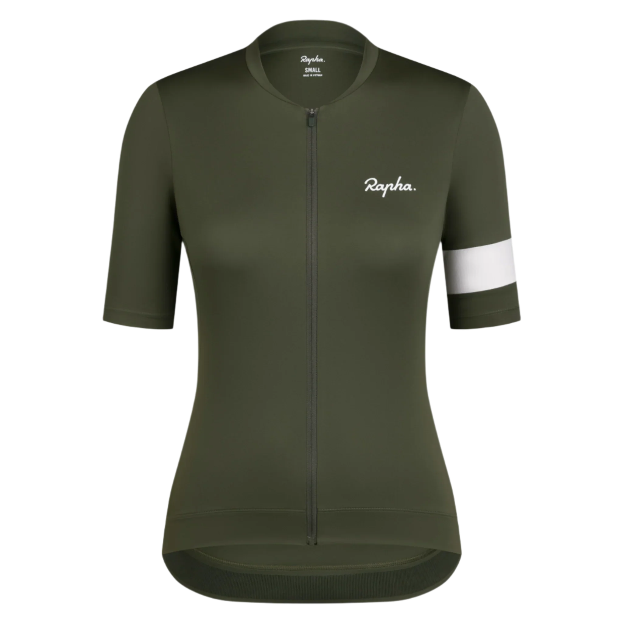 Rapha Core Women's Jersey Dark Green/White