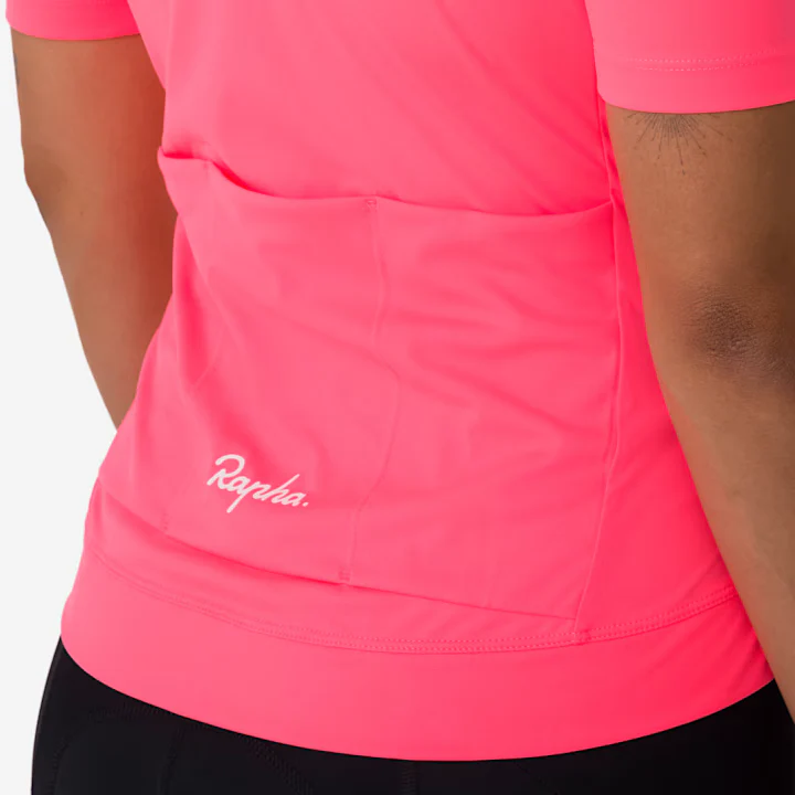 Rapha Core Women's Jersey High-Vis Pink/White - Image 5