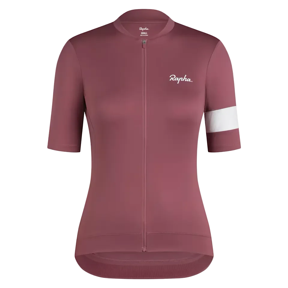 Rapha Core Women's Jersey Rose Brown/White