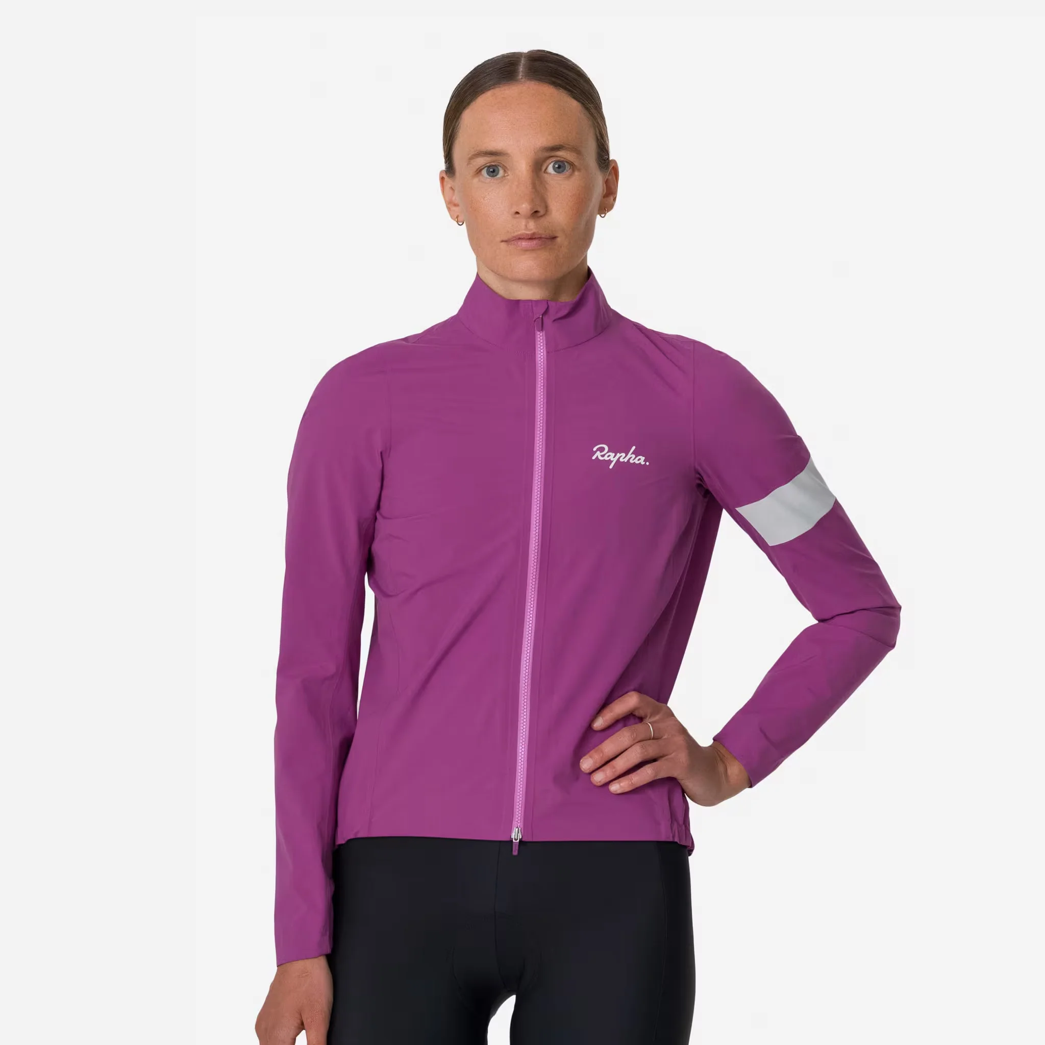 Rapha Core Women's Rain Jacket III Amethyst/White - Image 4