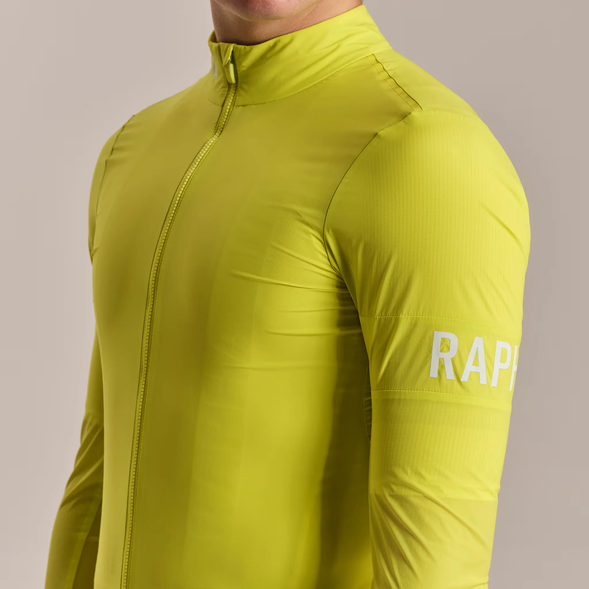 Rapha Men's Pro Team Lightweight Wind Jacket Chartreuse/White - Image 5