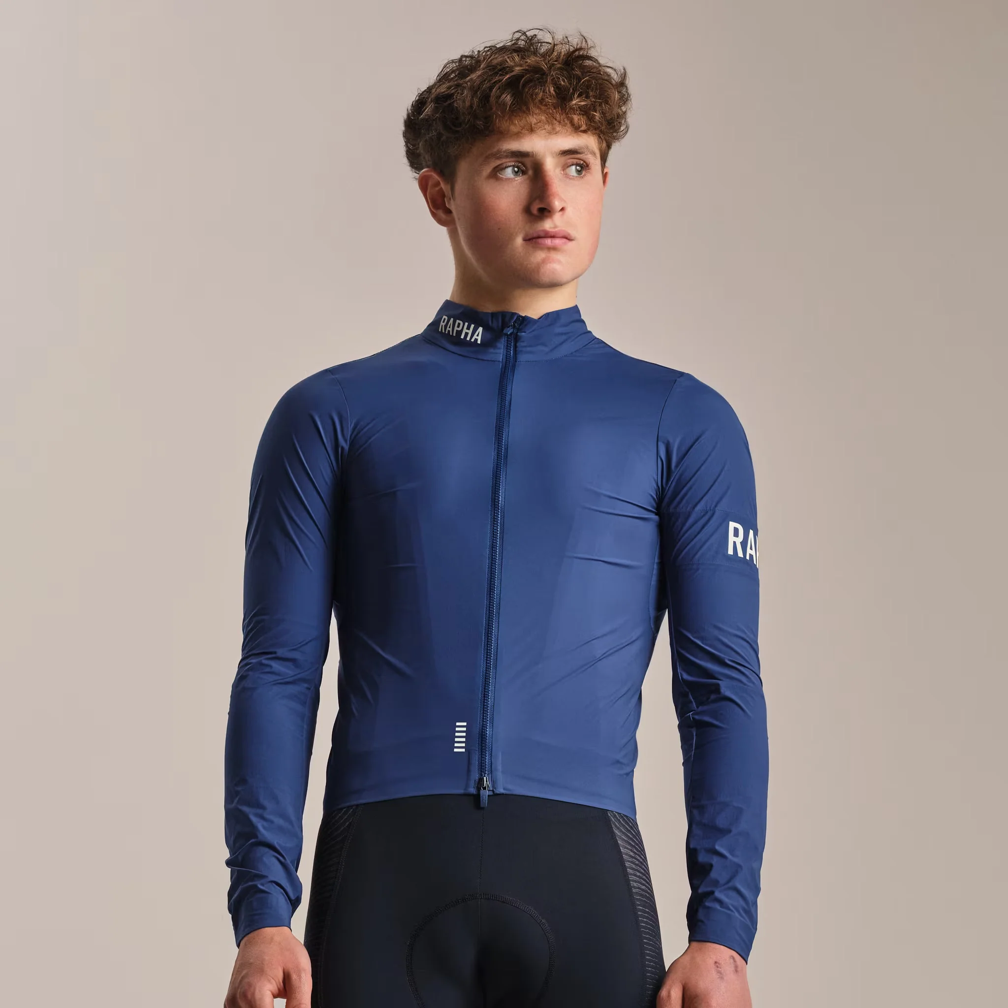 Rapha Men's Pro Team Lightweight Wind Jacket Fossil Blue/White - Image 3
