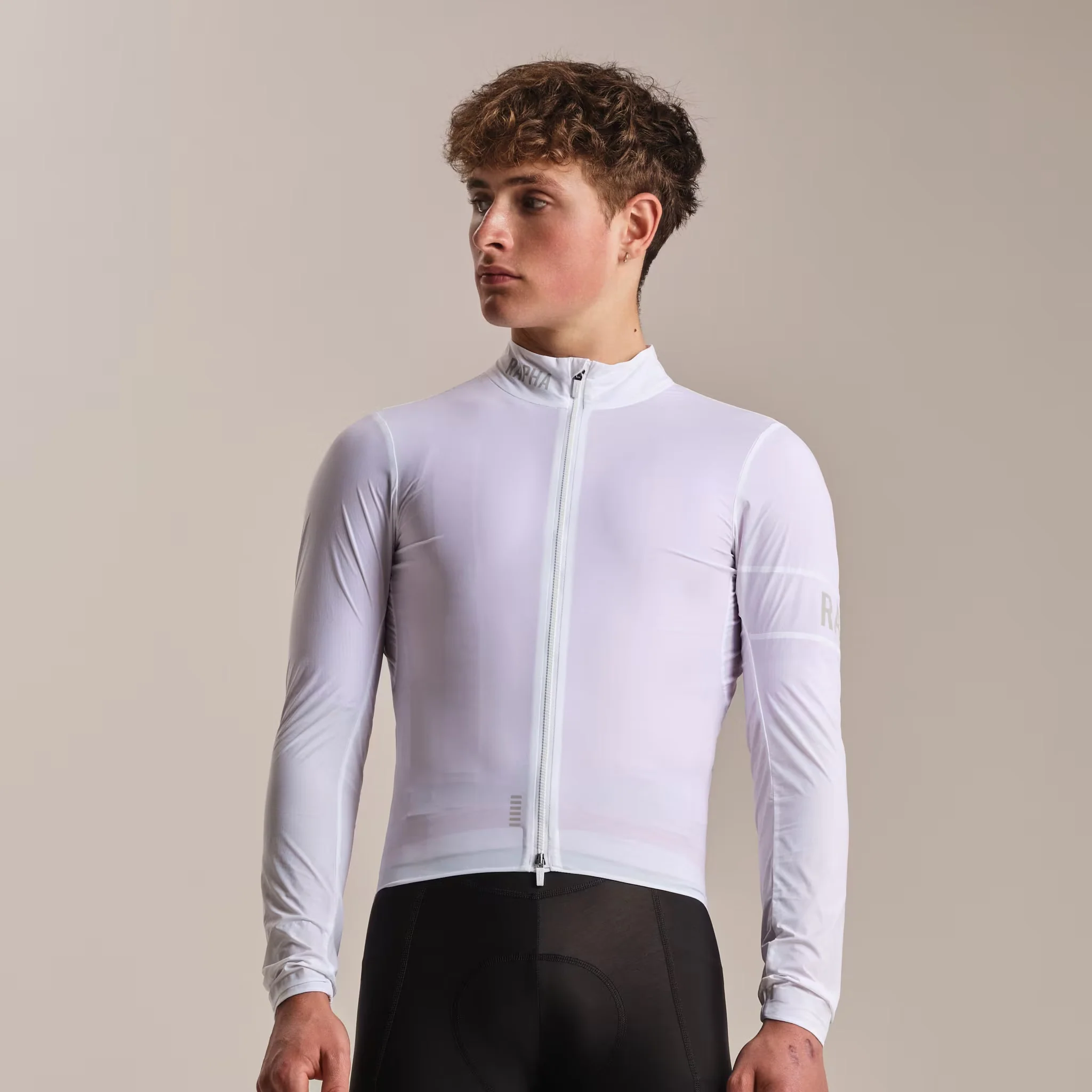 Rapha Men's Pro Team Lightweight Wind Jacket White/Silver - Image 3
