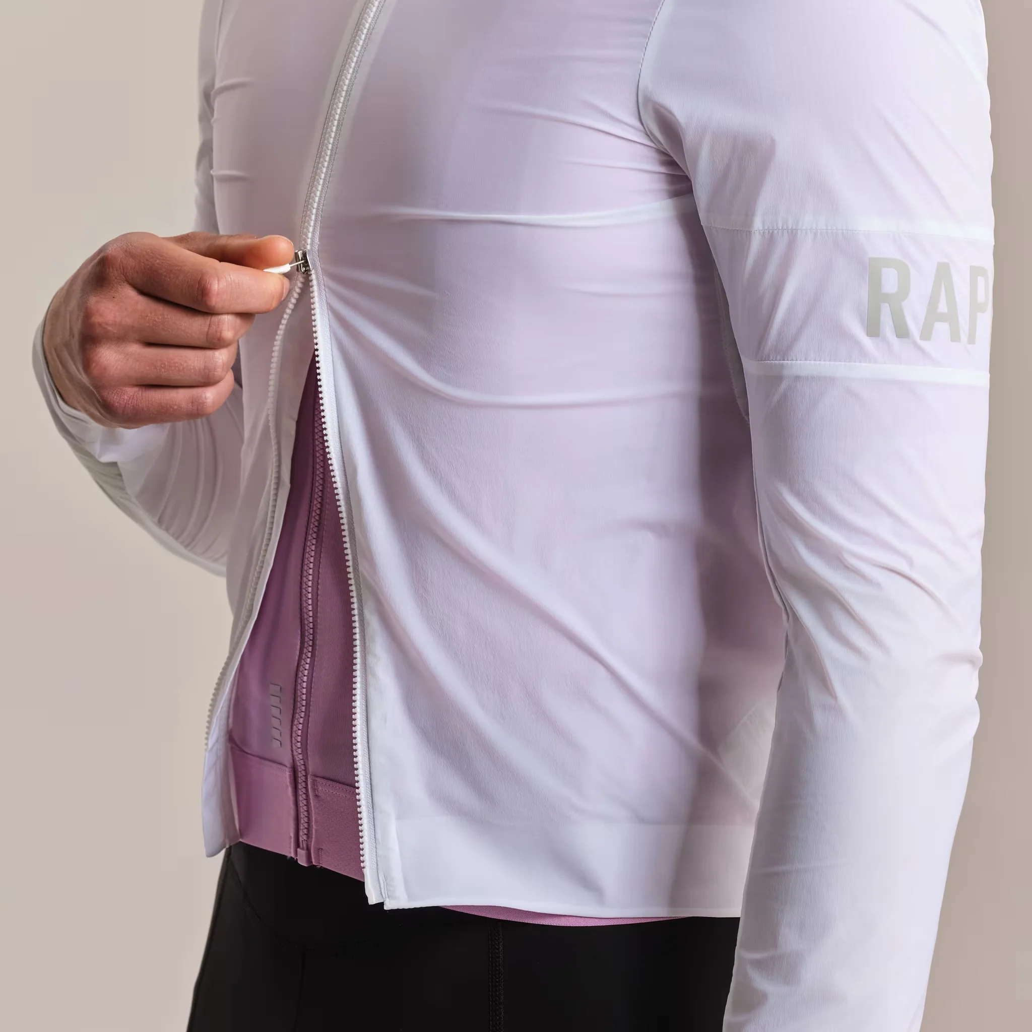 Rapha Men's Pro Team Lightweight Wind Jacket White/Silver - Image 5