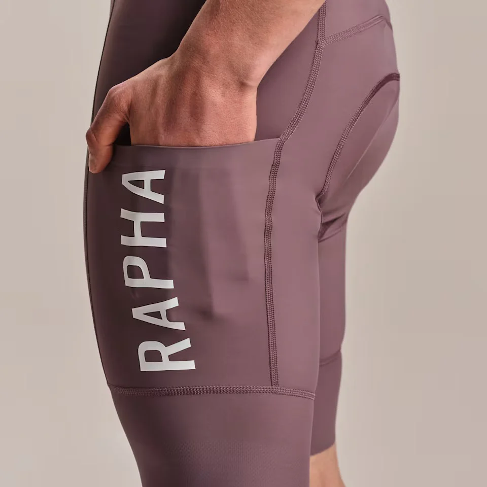 Rapha Pro Team Men's Cargo Bib Shorts Regular Amethyst/White - Image 5