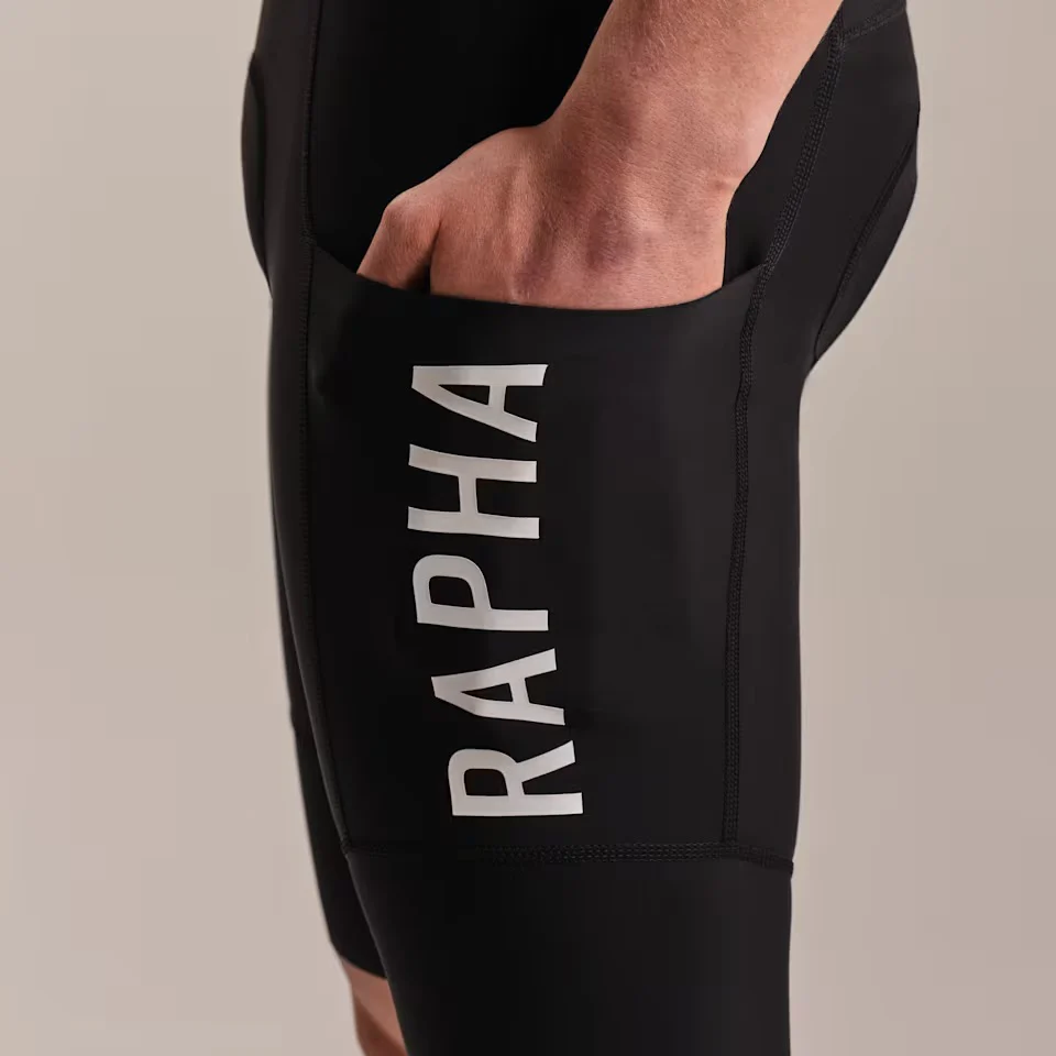 Rapha Pro Team Men's Cargo Bib Shorts Regular Black/White - Image 5